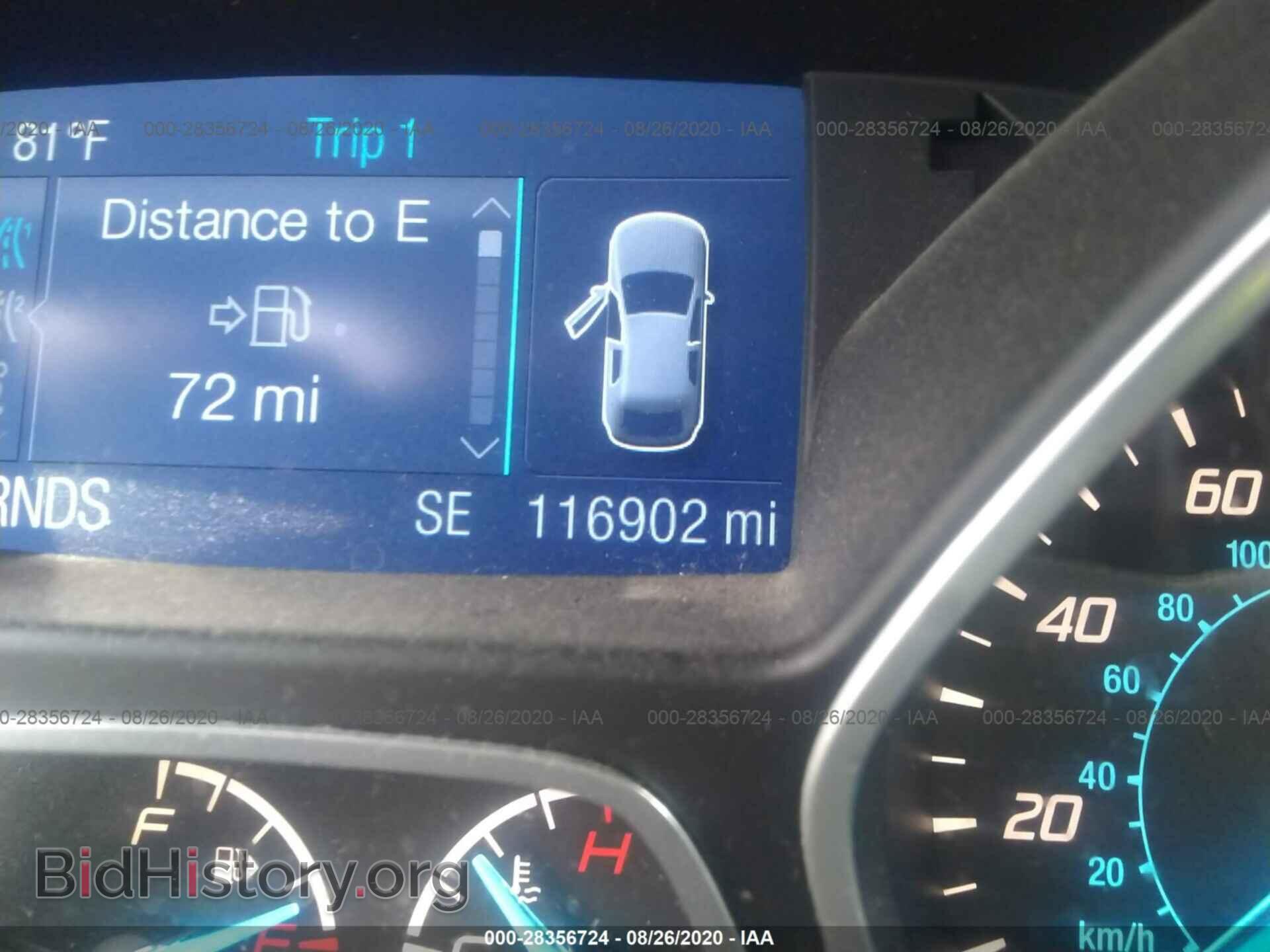 2014 FORD ESCAPE - VIN: 1FMCU0F79EUC86206 - Фото 7