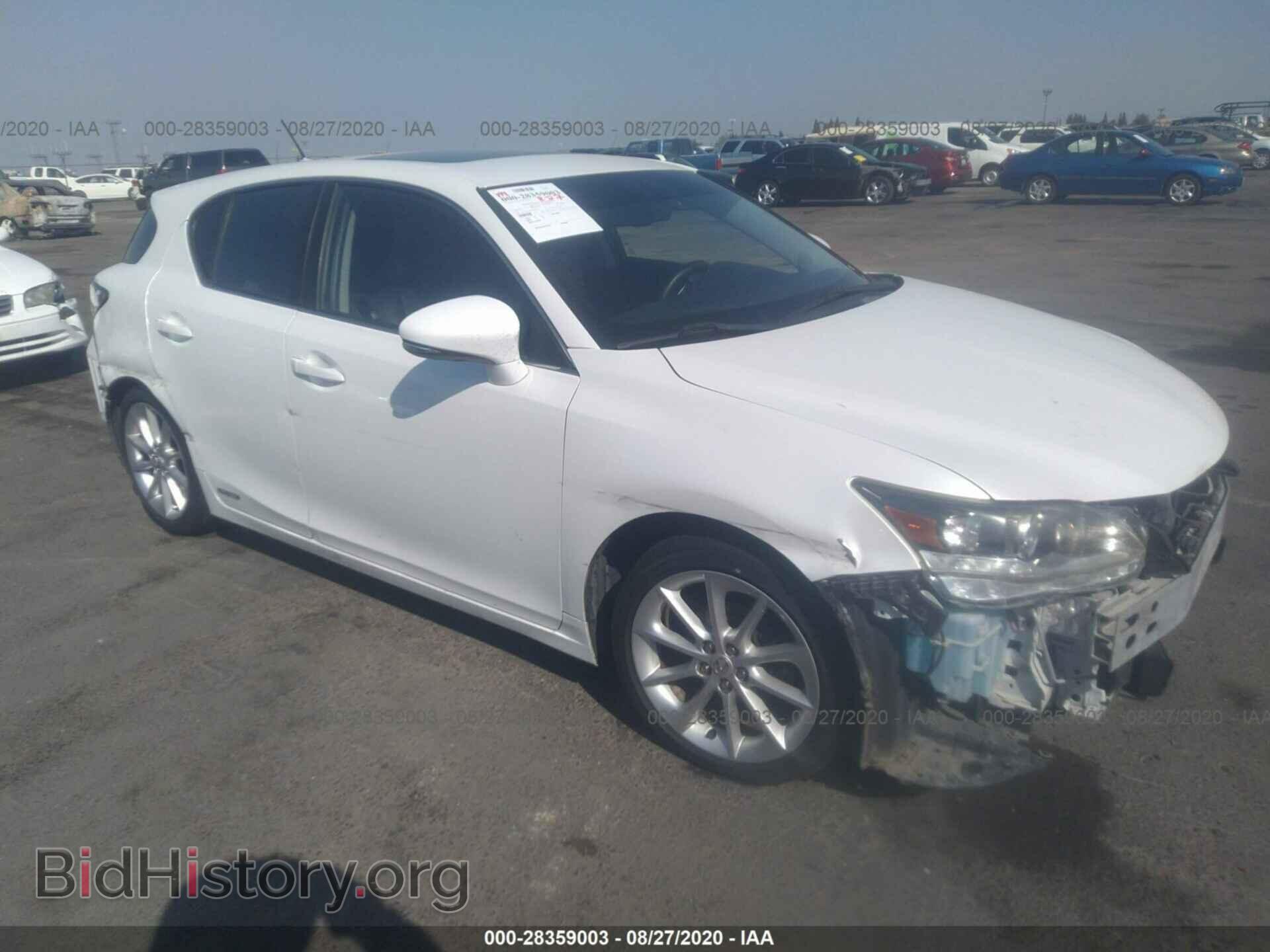 Photo JTHKD5BHXC2079052 - LEXUS CT 200H 2012