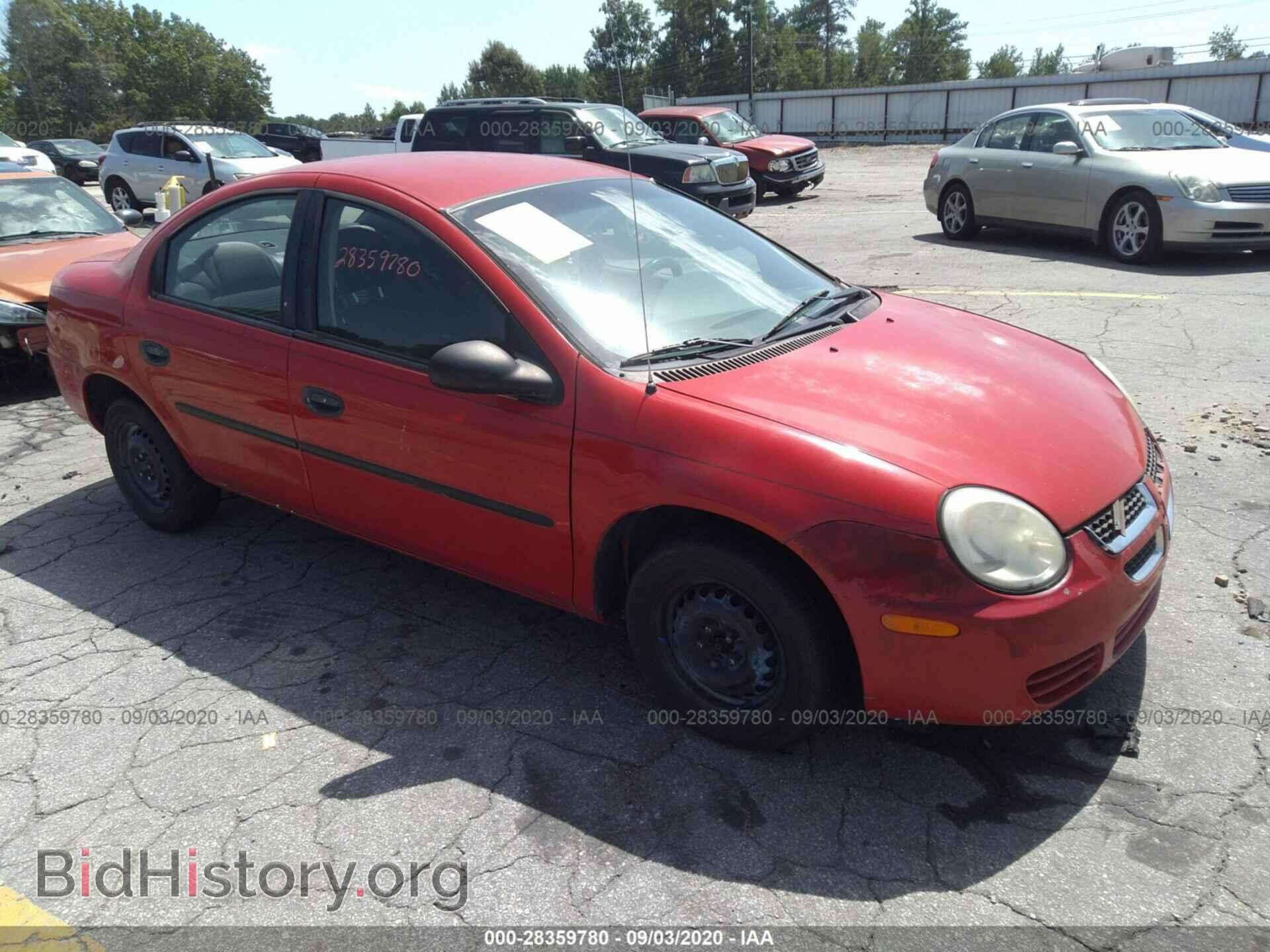 Photo 1B3ES26CX5D112576 - DODGE NEON 2005