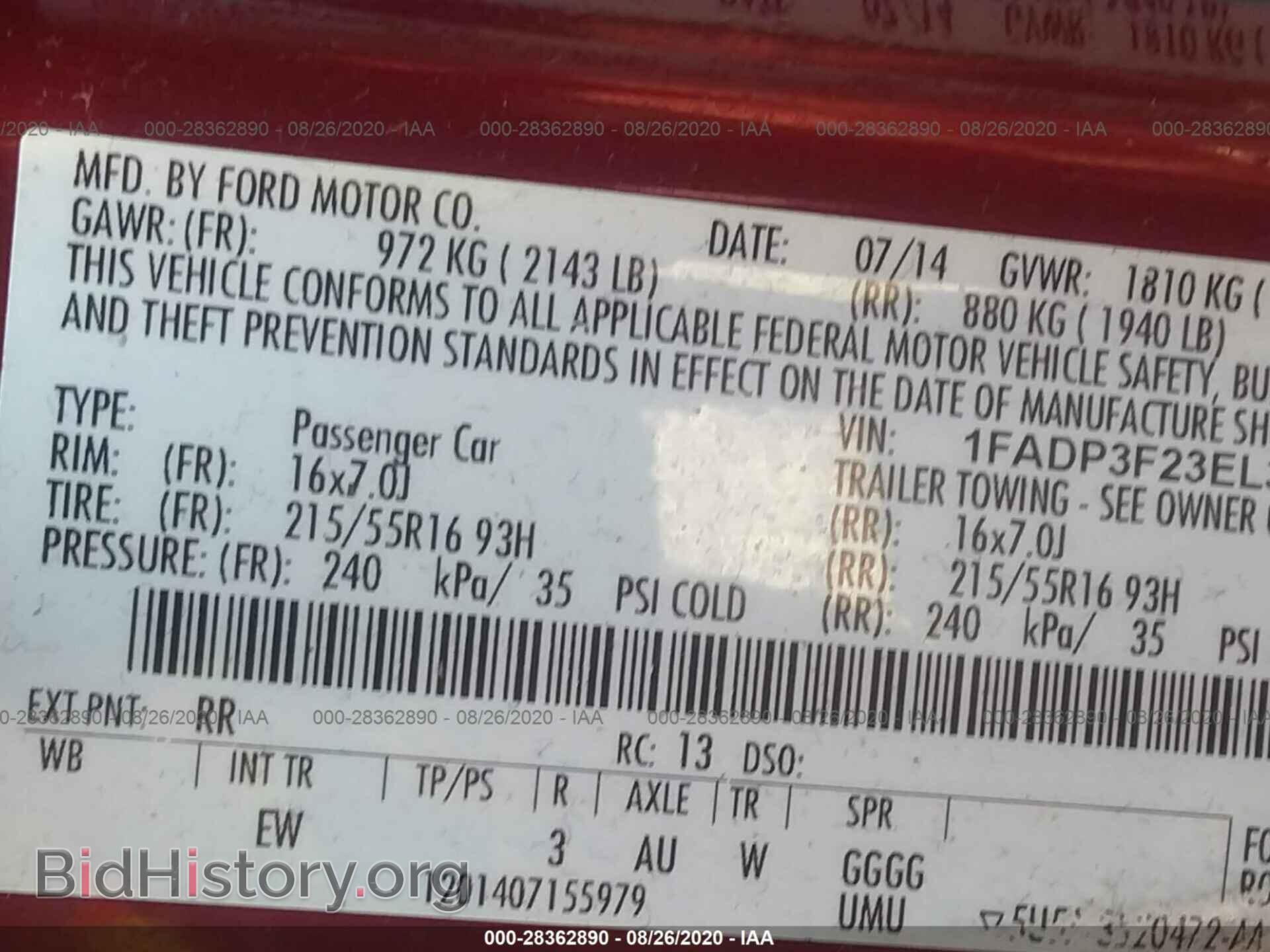 2014 FORD FOCUS - VIN: 1FADP3F23EL366537 - Photo 9