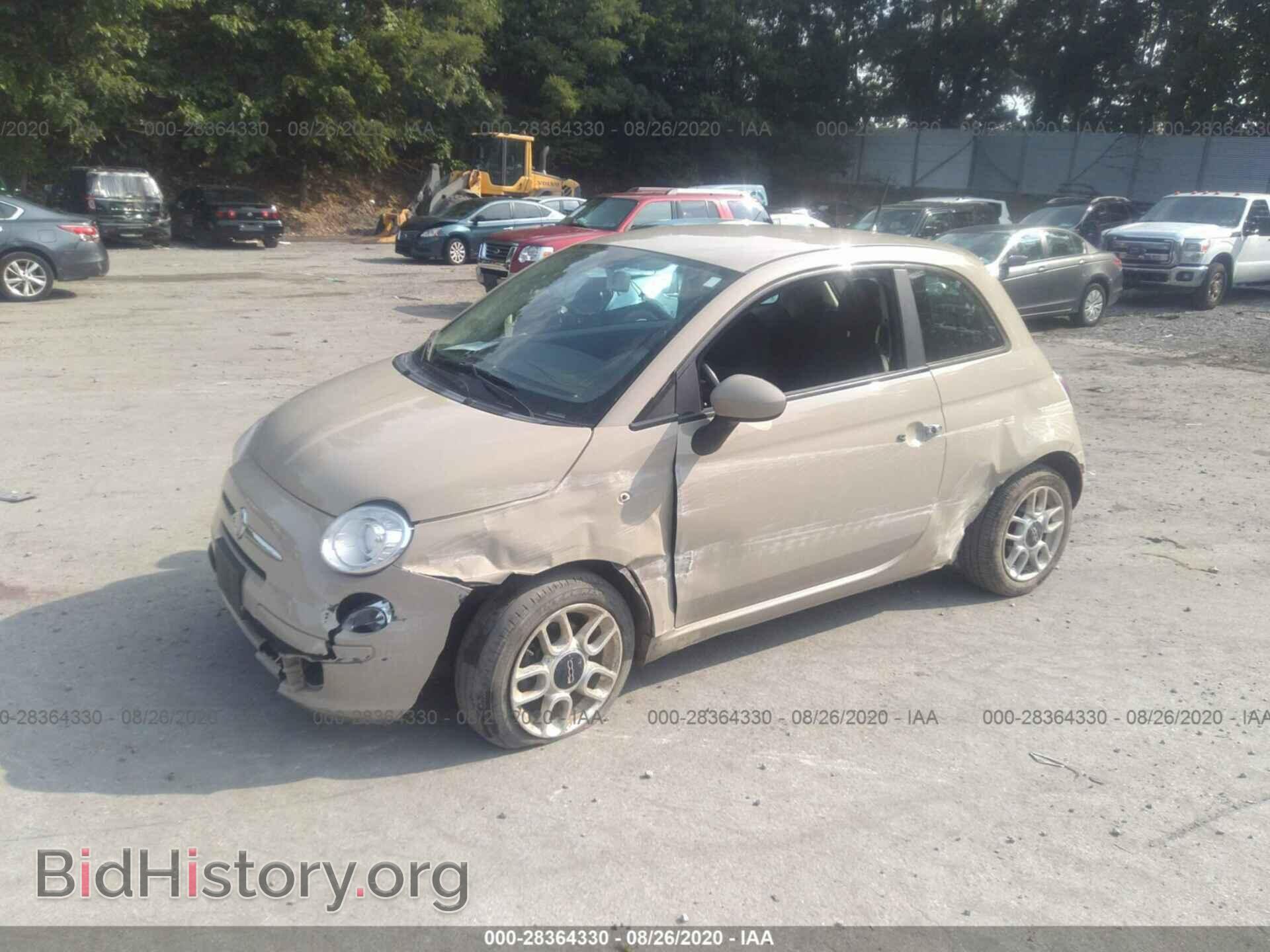 2012 FIAT 500 - VIN: 3C3CFFAR2CT285159 - Фото 2