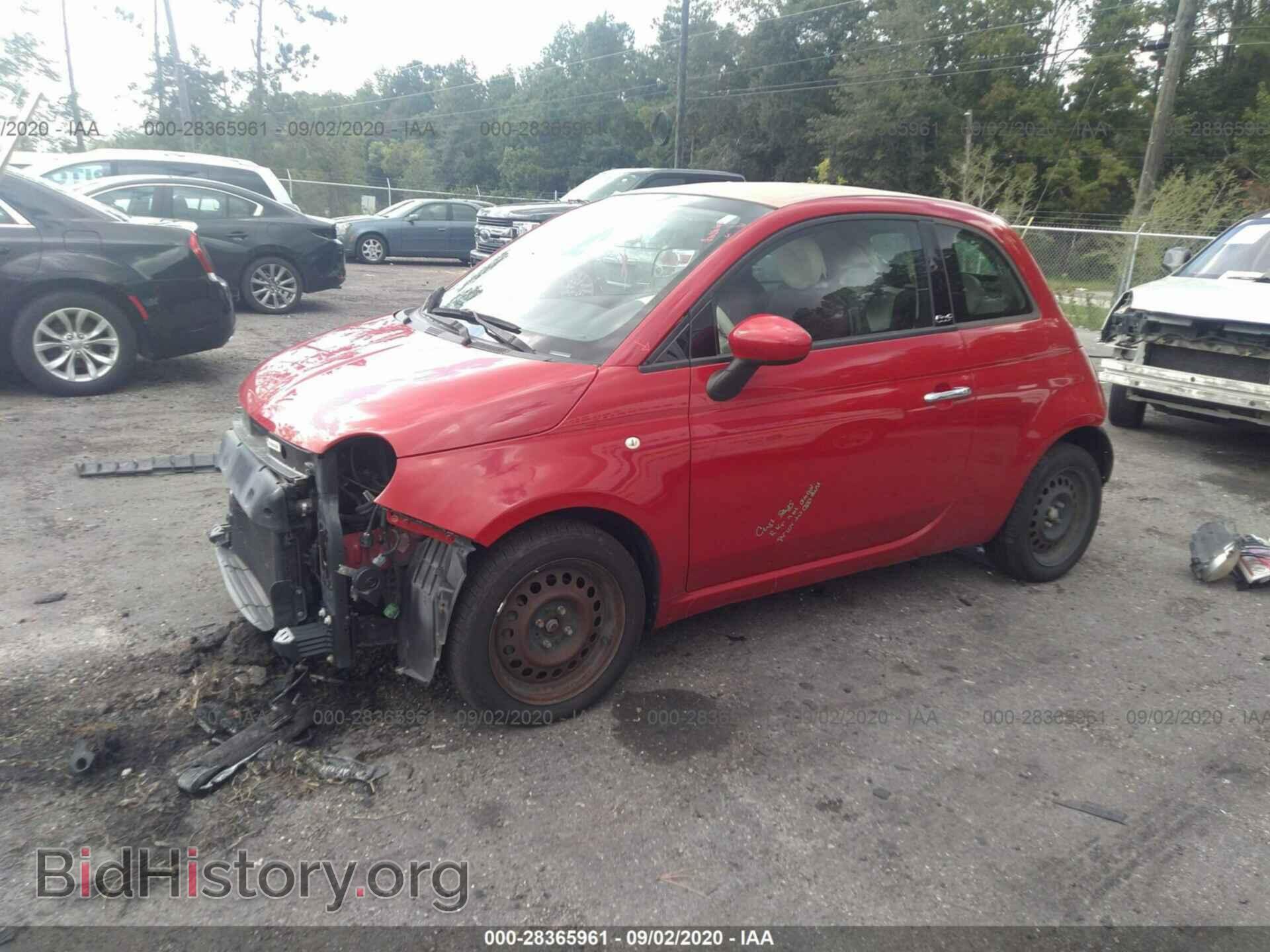 2012 FIAT 500 - VIN: 3C3CFFDR4CT120533 - Фото 2