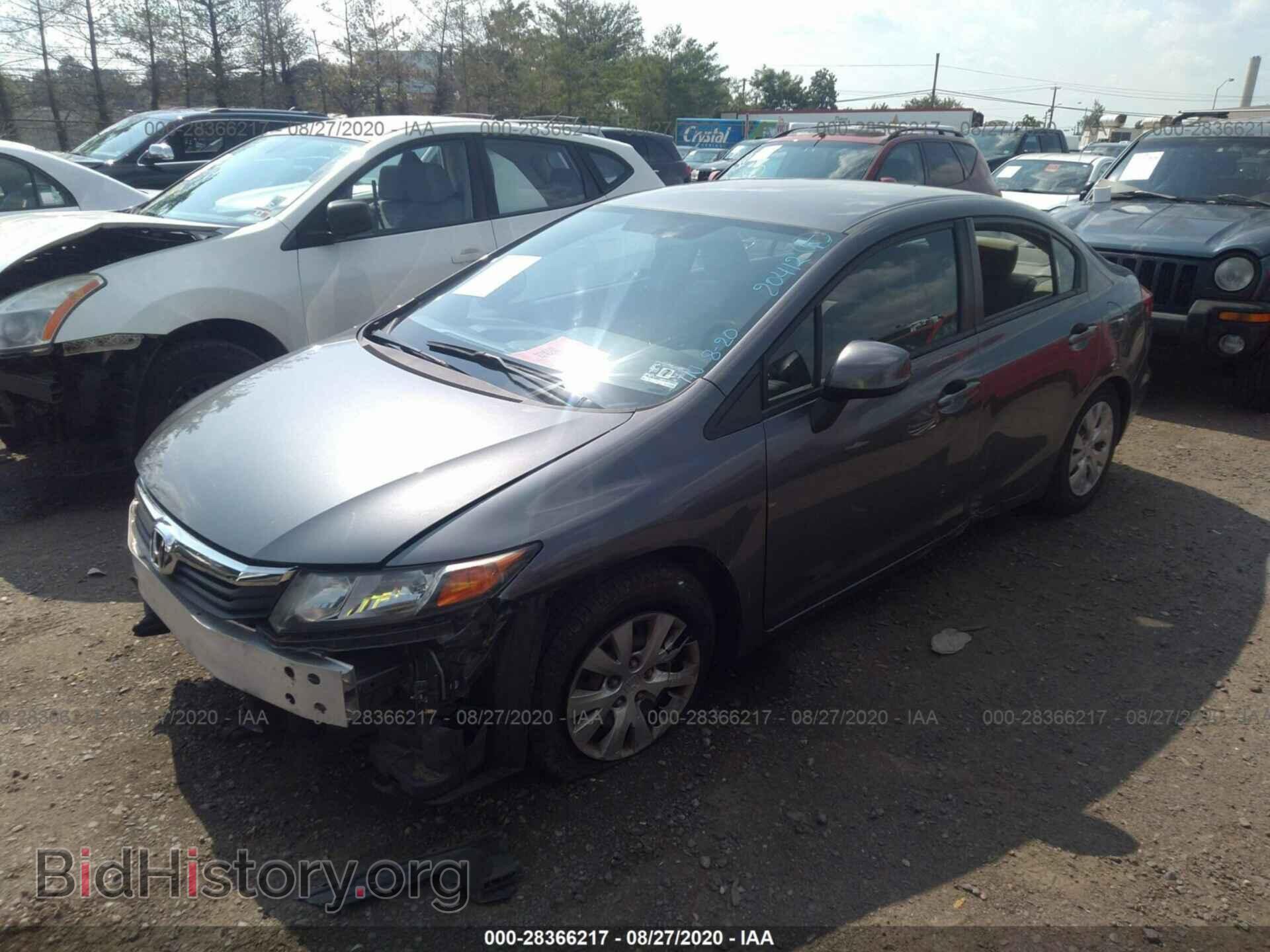 2012 HONDA CIVIC SDN - VIN: 19XFB2F5XCE342425 - Фото 2