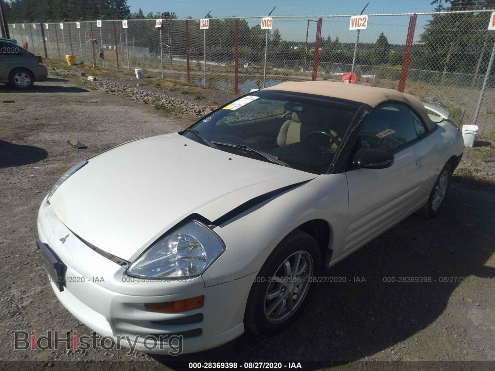 2002 MITSUBISHI ECLIPSE - VIN: 4A3AE45G12E096159 - Photo 2