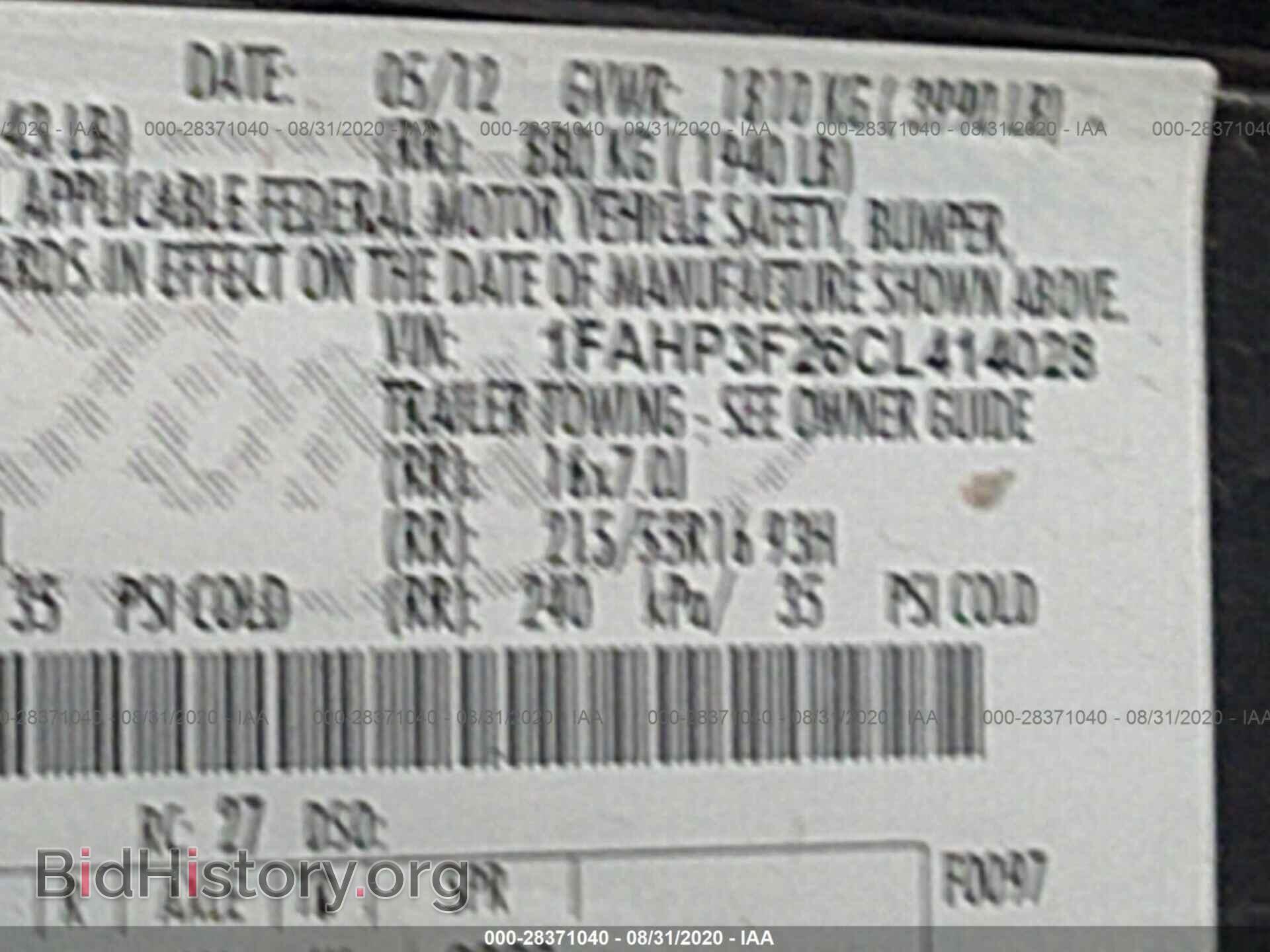 2012 FORD FOCUS - VIN: 1FAHP3F26CL414028 - Фото 9