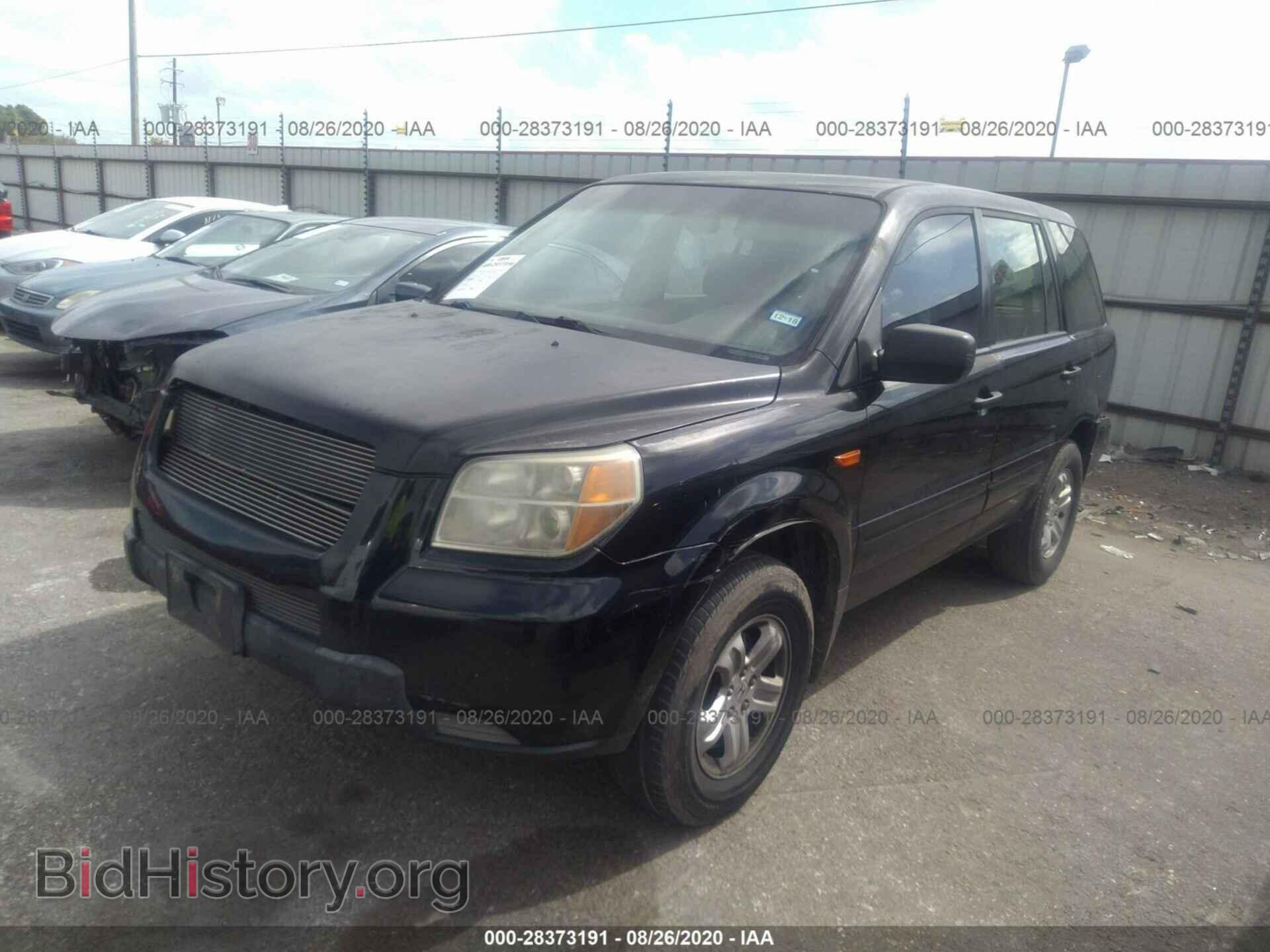 2006 HONDA PILOT - VIN: 5FNYF28166B038255 - Фото 2