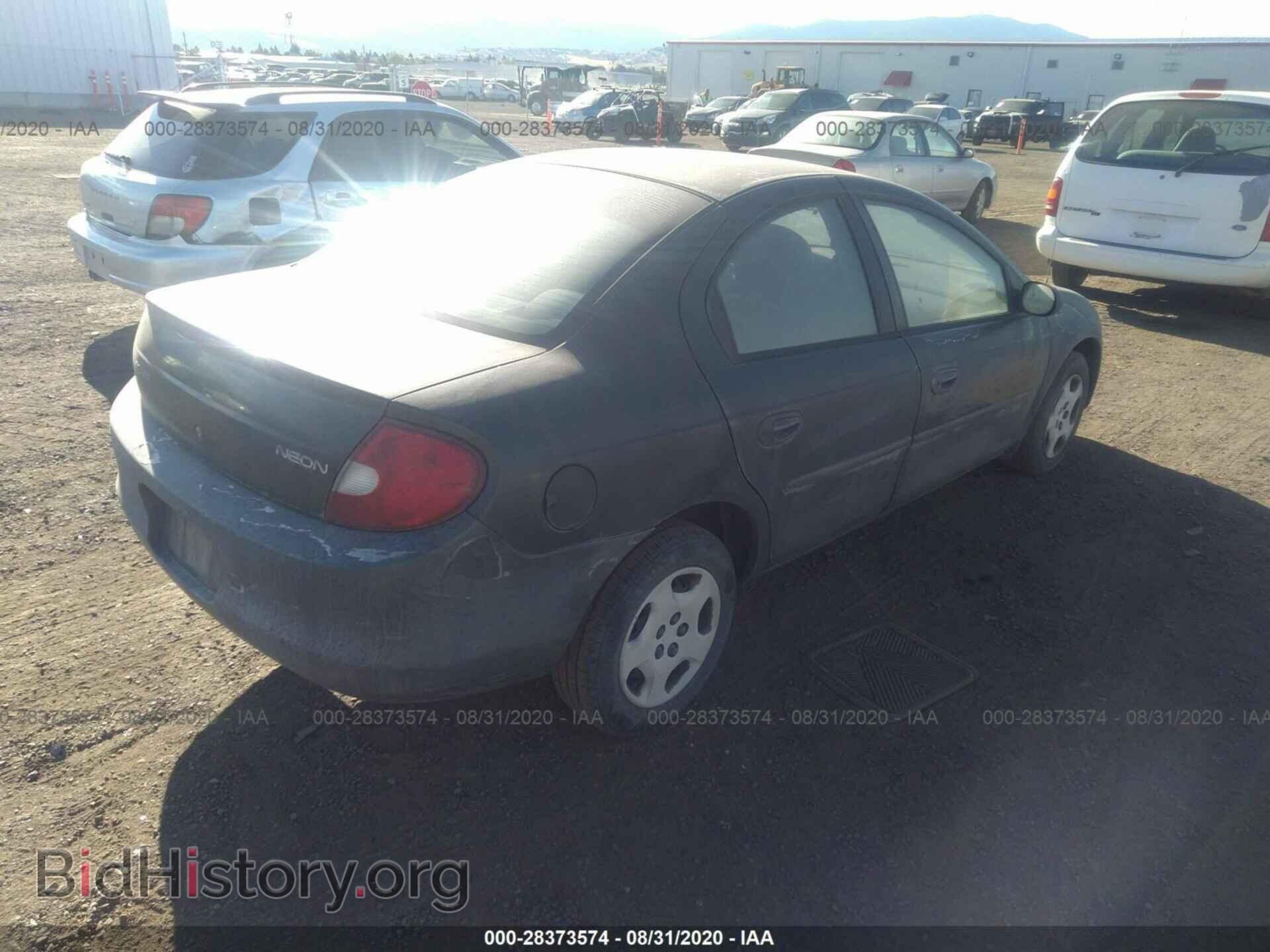 2001 DODGE NEON - VIN: 1B3ES46C31D274992 - Фото 4