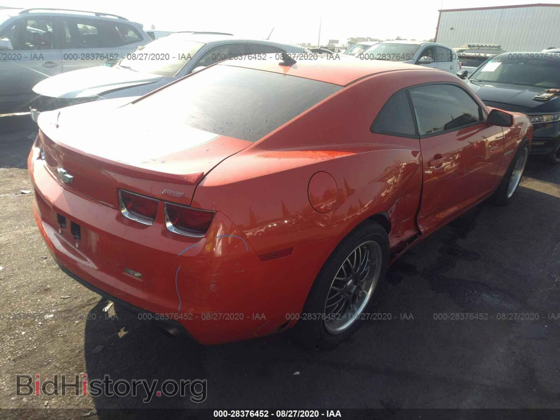 2012 CHEVROLET CAMARO - VIN: 2G1FB1E32C9191257 - Фото 4