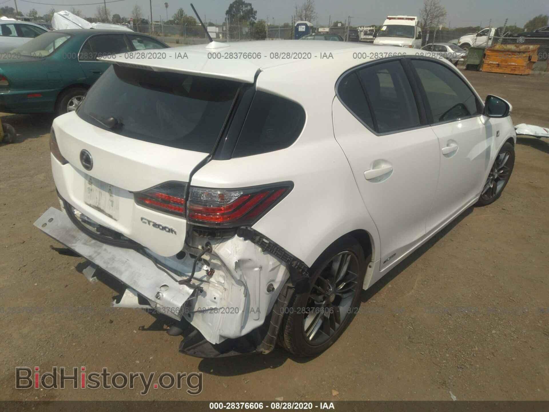 2012 LEXUS CT 200H - VIN: JTHKD5BH5C2069321 - Фото 4