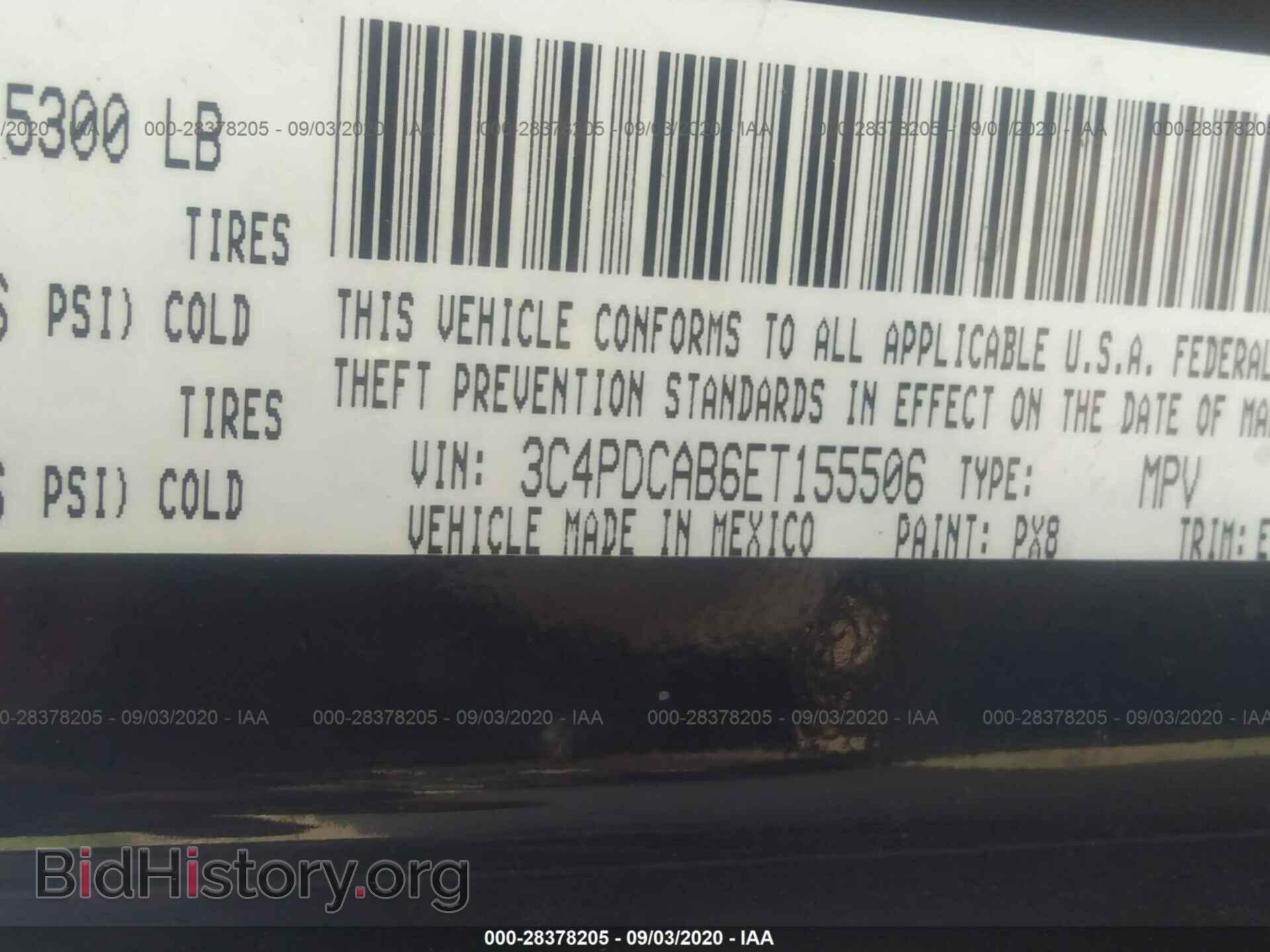 2014 DODGE JOURNEY - VIN: 3C4PDCAB6ET155506 - Фото 9