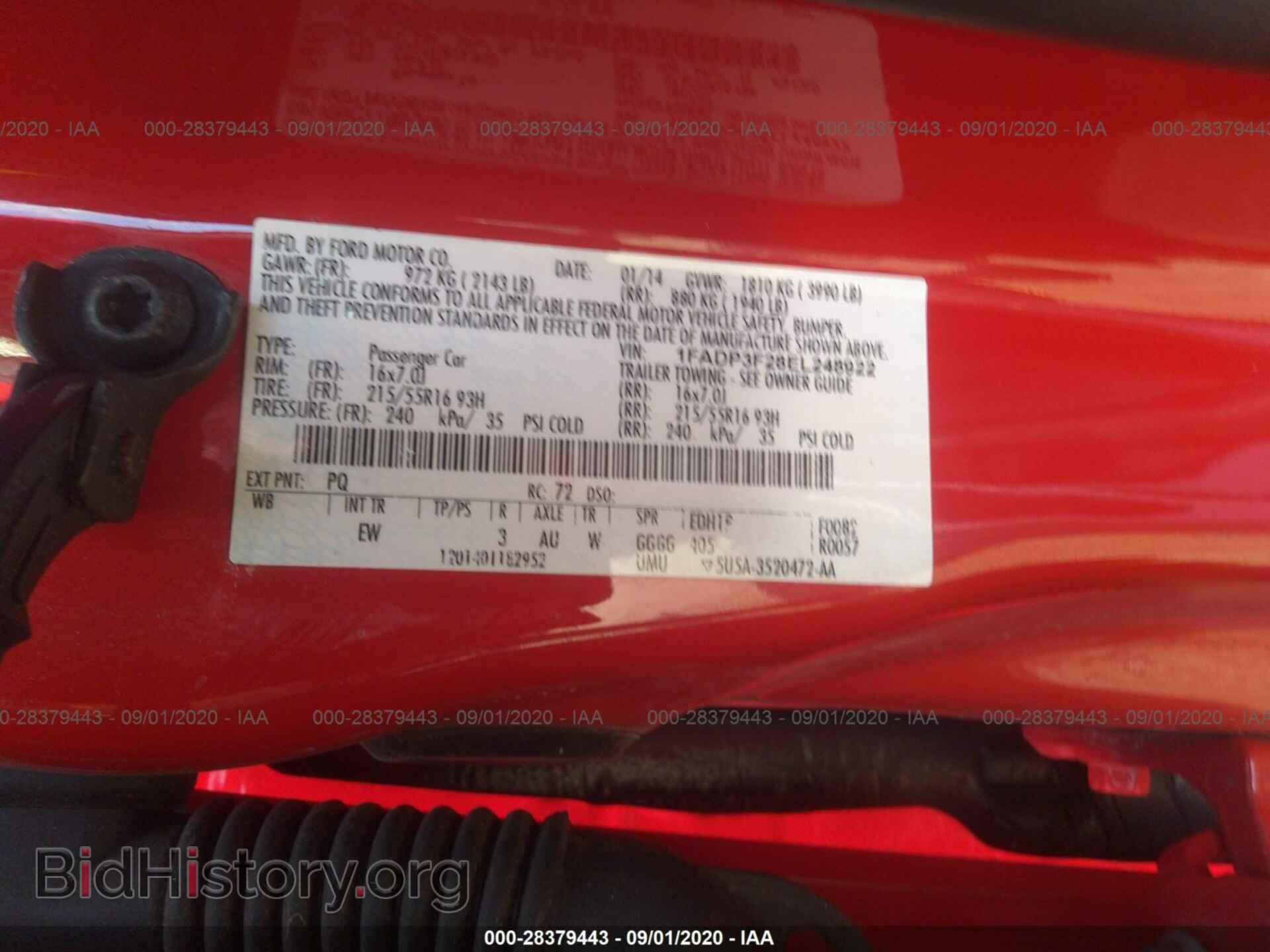 2014 FORD FOCUS - VIN: 1FADP3F28EL248922 - Photo 9