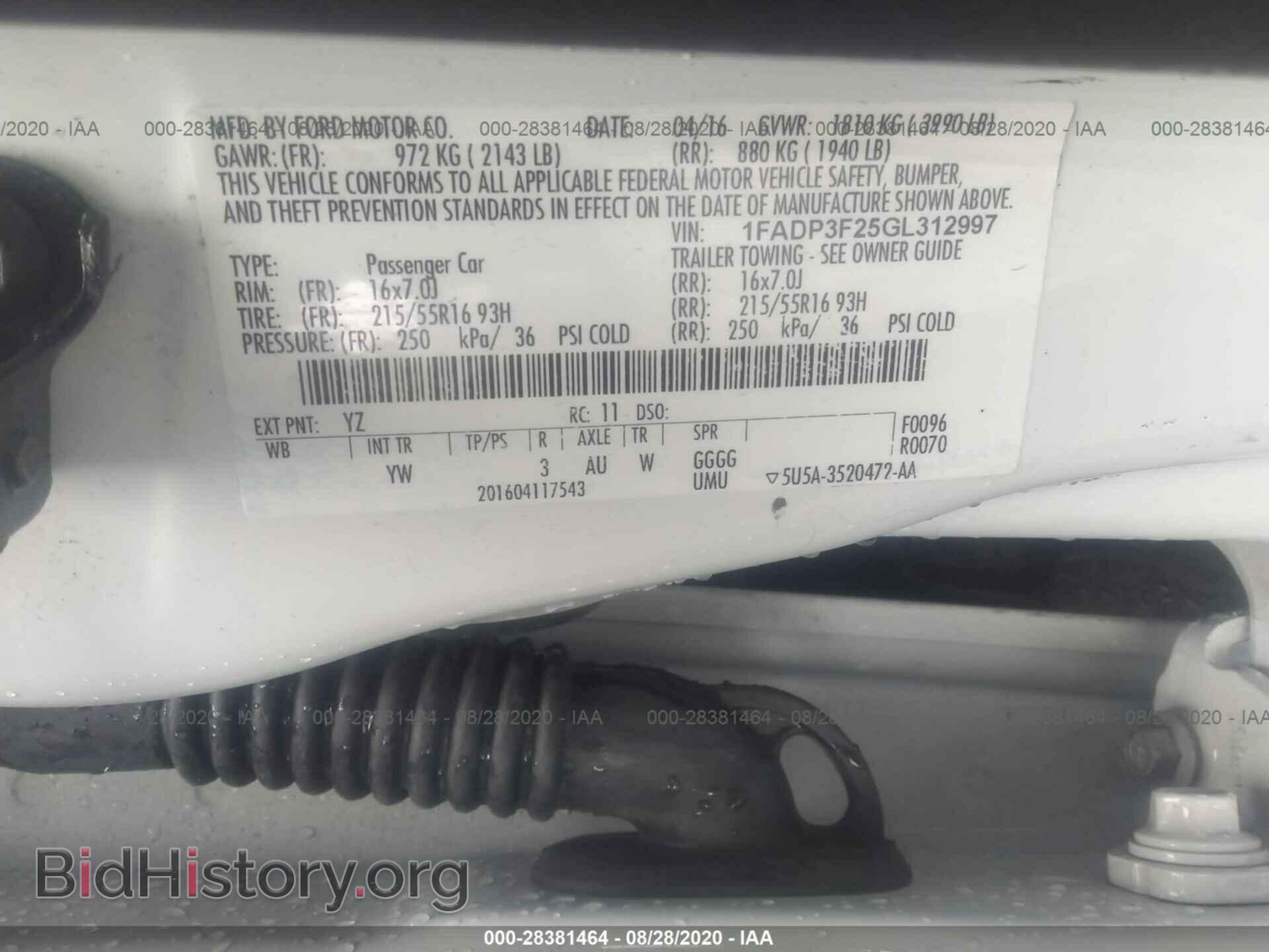 2016 FORD FOCUS - VIN: 1FADP3F25GL312997 - Photo 9