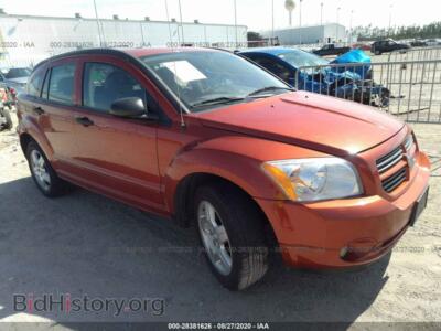 2008 Dodge CALIBER SXT, orange — VIN 1B3HB48B68D752317, IAAI