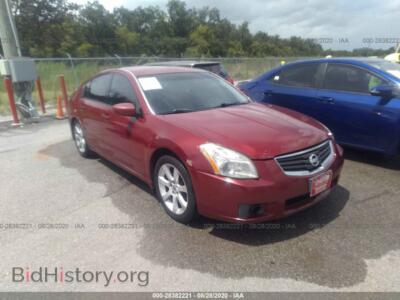 2007 Nissan MAXIMA 3.5 SE, burgundy — VIN 1N4BA41E27C849598, IAAI