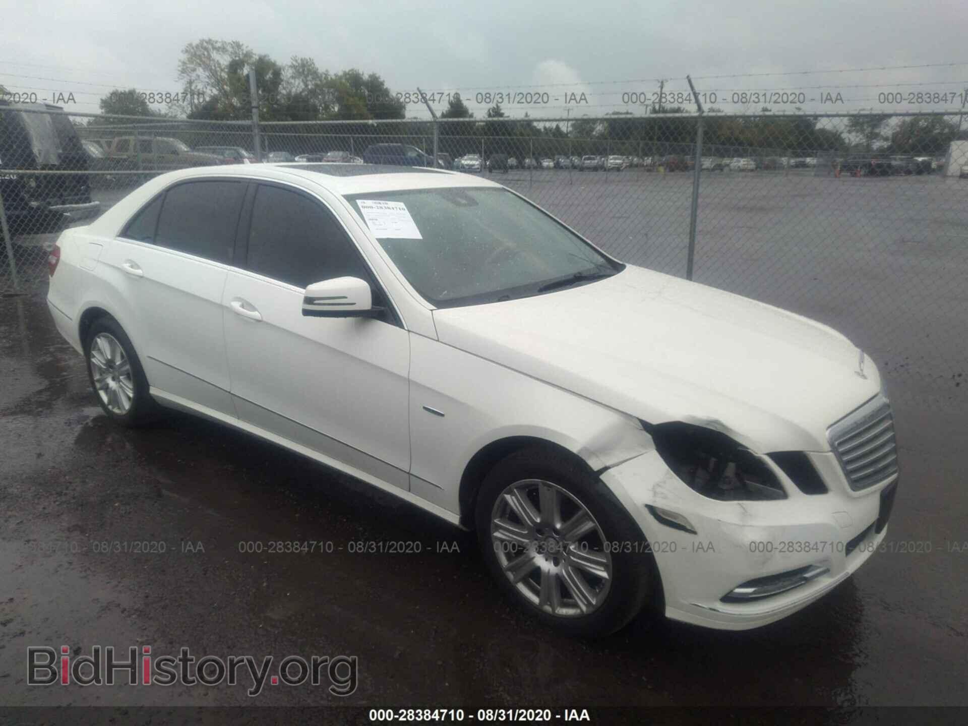 Photo WDDHF8JB8CA652420 - MERCEDES-BENZ E-CLASS 2012