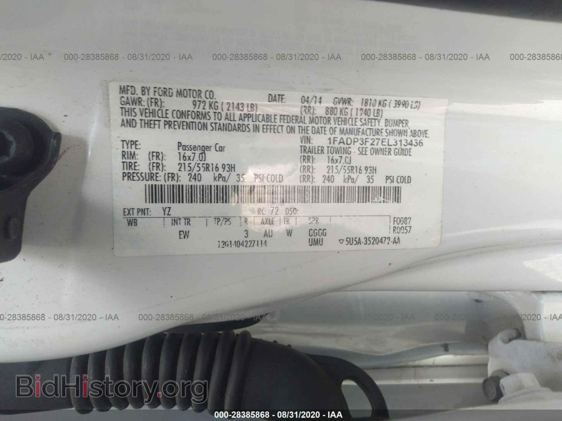 2014 FORD FOCUS - VIN: 1FADP3F27EL313436 - Photo 9