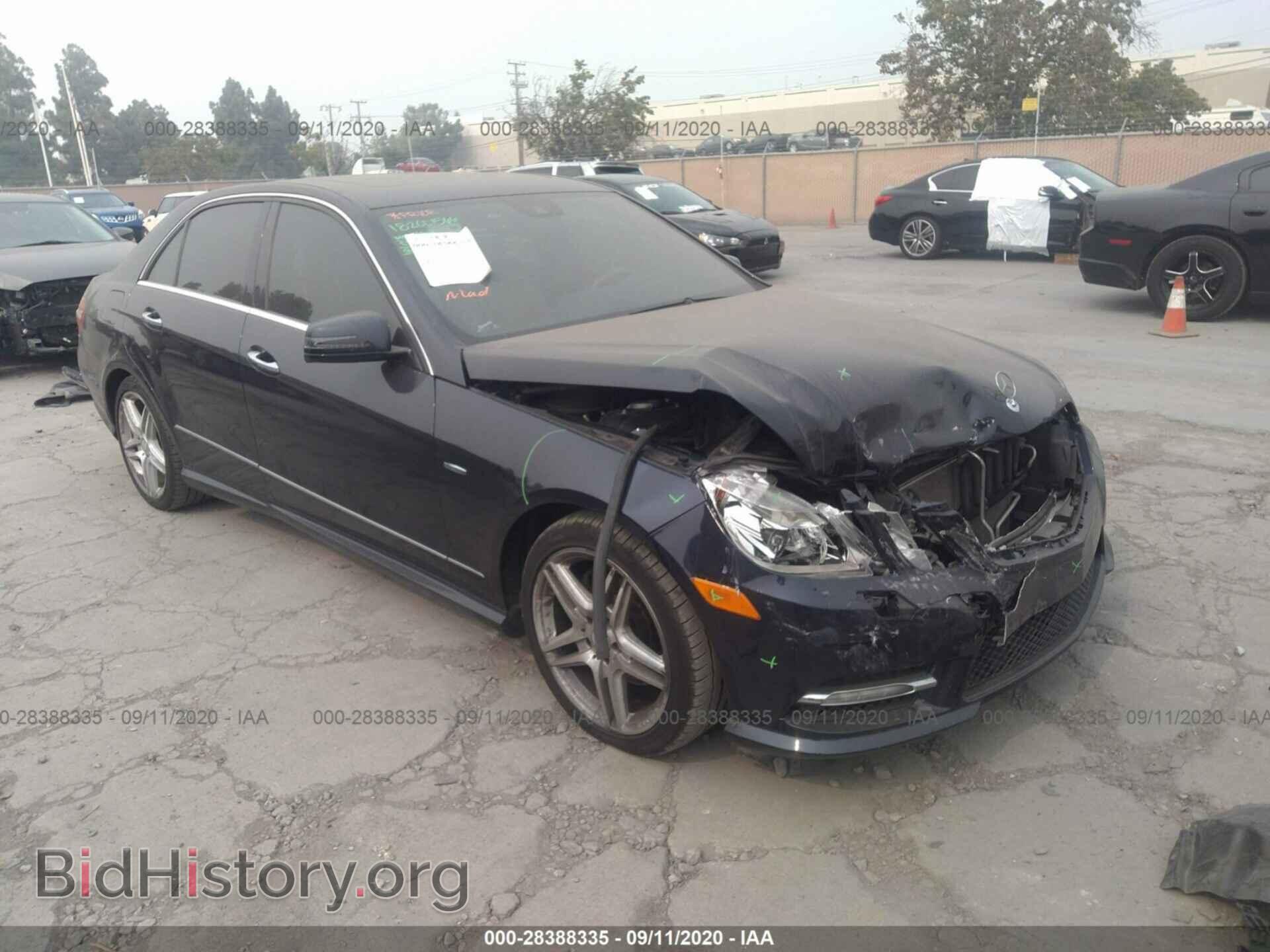 Photo WDDHF5KB1CA610331 - MERCEDES-BENZ E-CLASS 2012