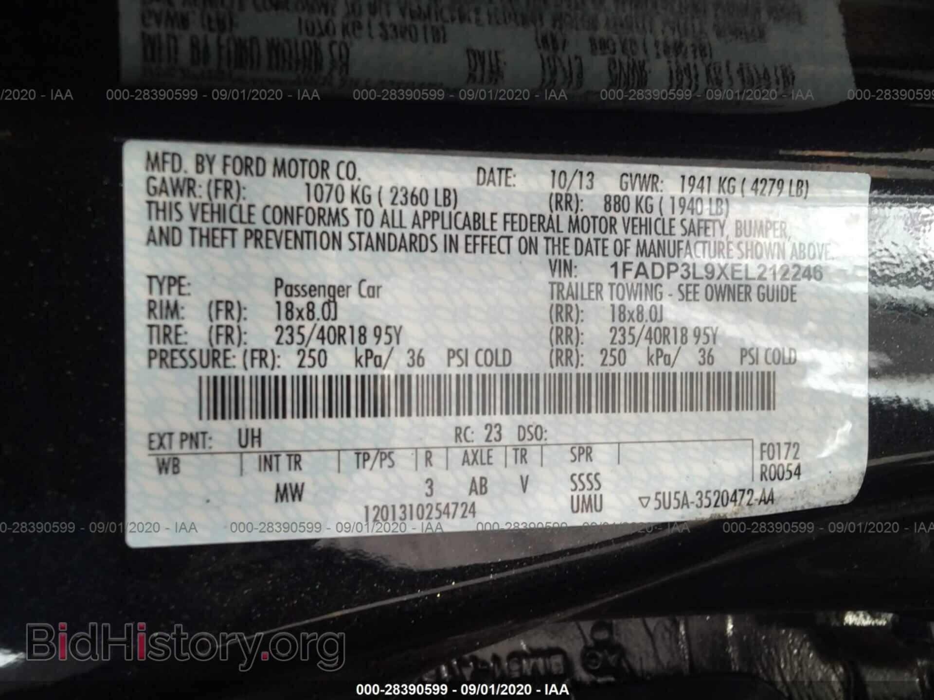 2014 FORD FOCUS - VIN: 1FADP3L9XEL212246 - Photo 9
