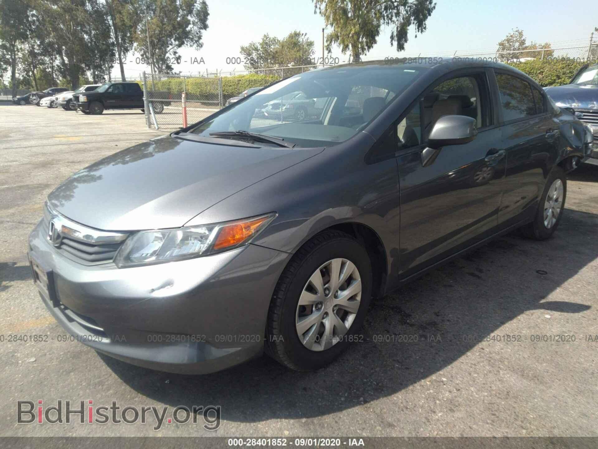 2012 HONDA CIVIC SDN - VIN: 2HGFB2F52CH300286 - Фото 2