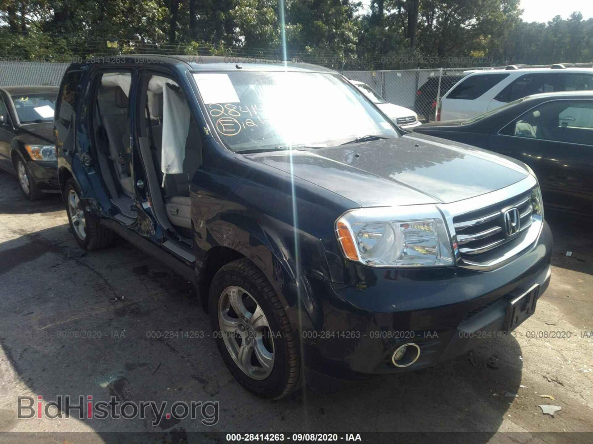 Photo 5FNYF4H41CB059368 - HONDA PILOT 2012
