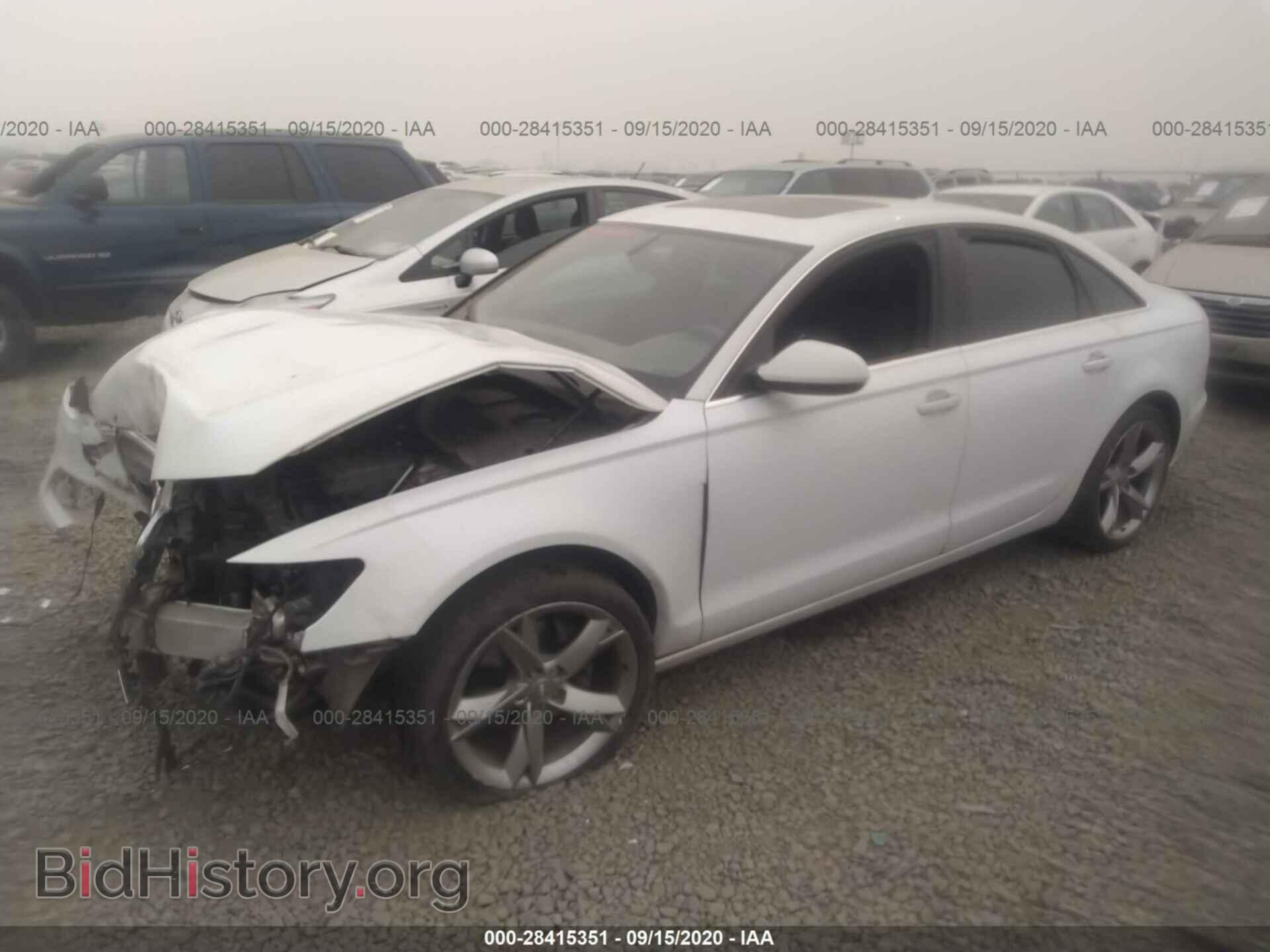 2013 AUDI A6 - VIN: WAUGFAFC2DN055916 - Фото 2