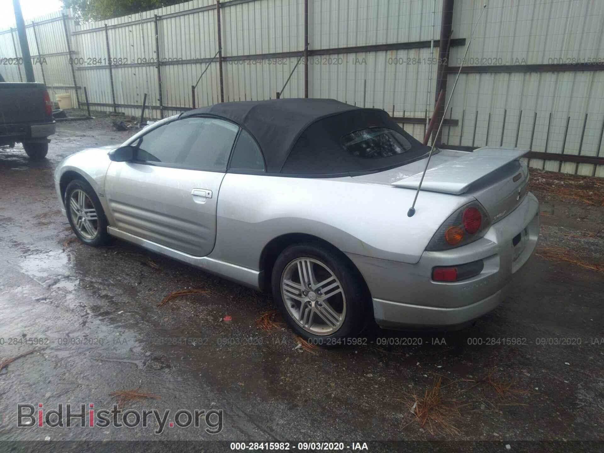 2003 MITSUBISHI ECLIPSE - VIN: 4A3AE55H83E105343 - Фото 3