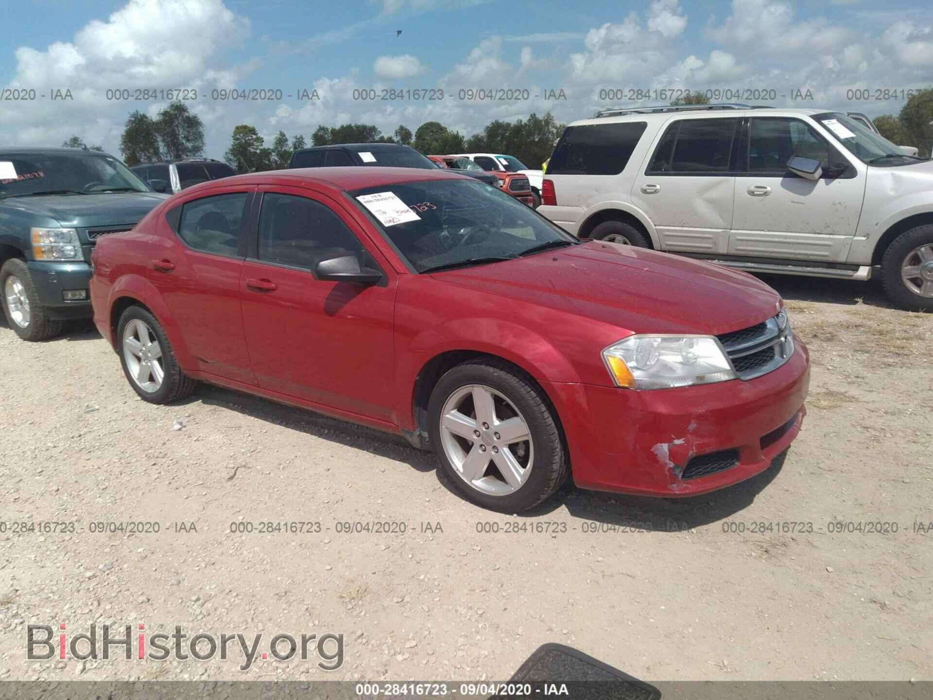 Фотография 1C3CDZAB7DN648714 - DODGE AVENGER 2013
