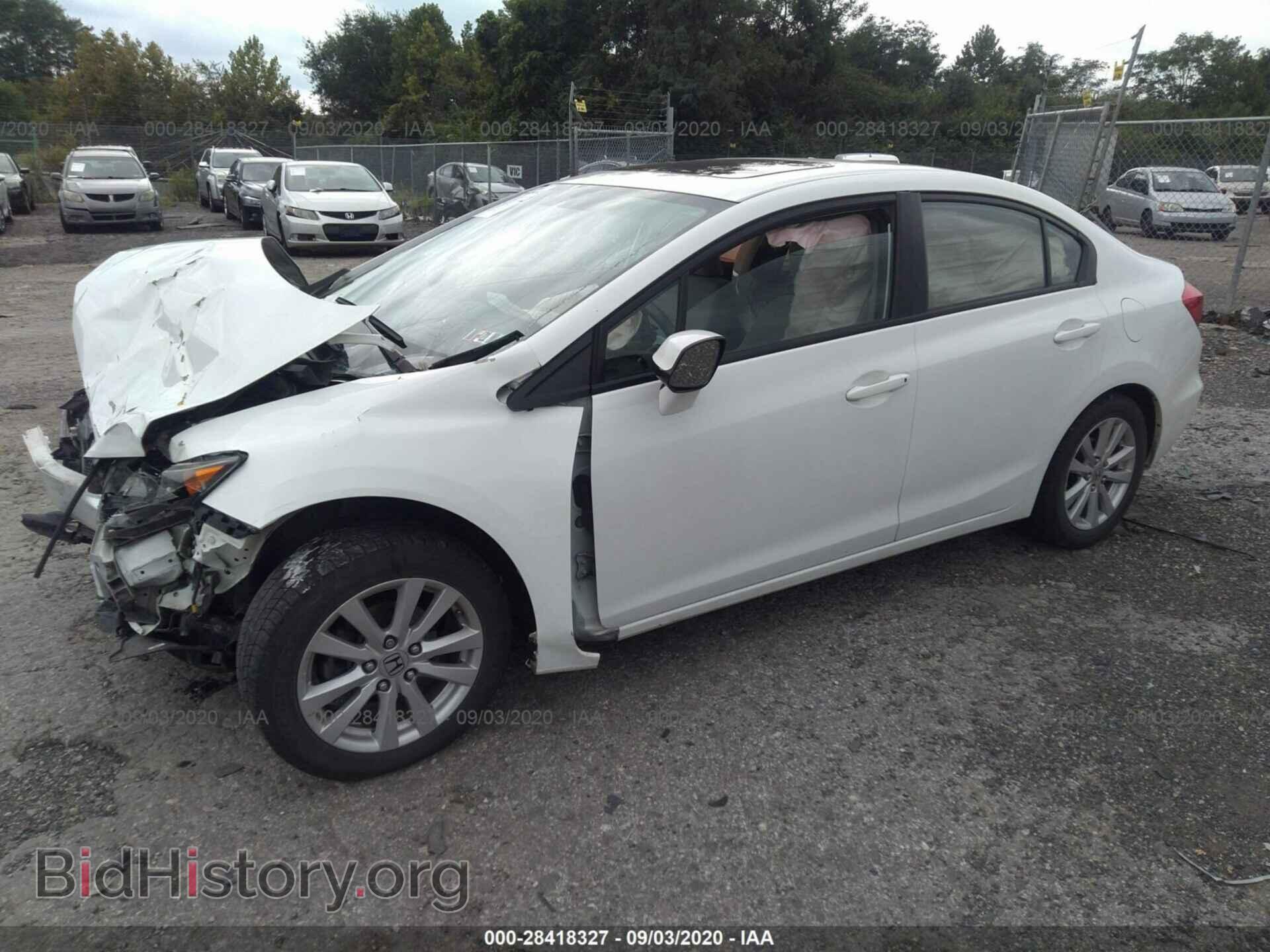 2012 HONDA CIVIC SDN - VIN: 2HGFB2F8XCH327259 - Фото 2