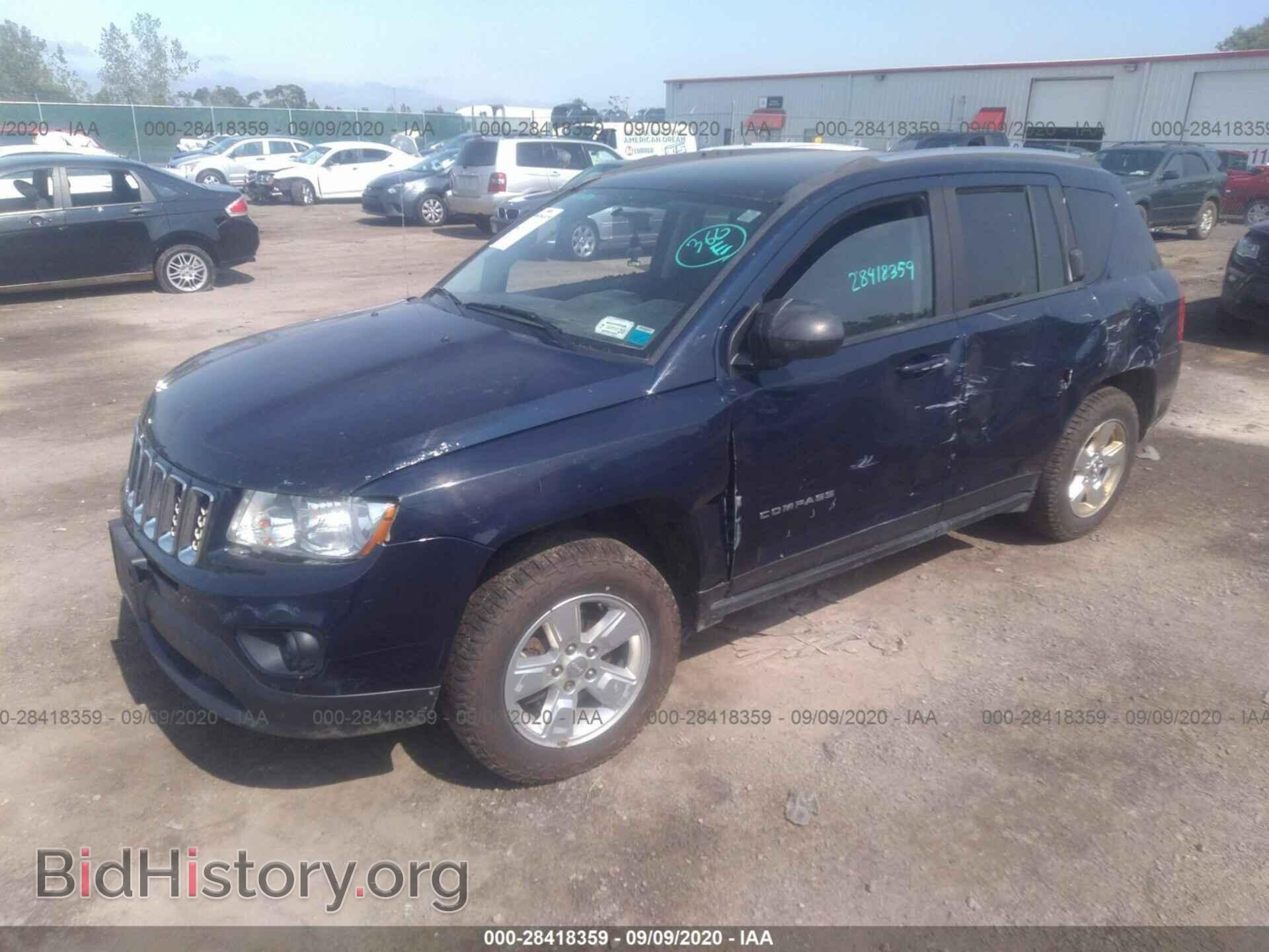 2013 JEEP COMPASS - VIN: 1C4NJCBAXDD197011 - Фото 2
