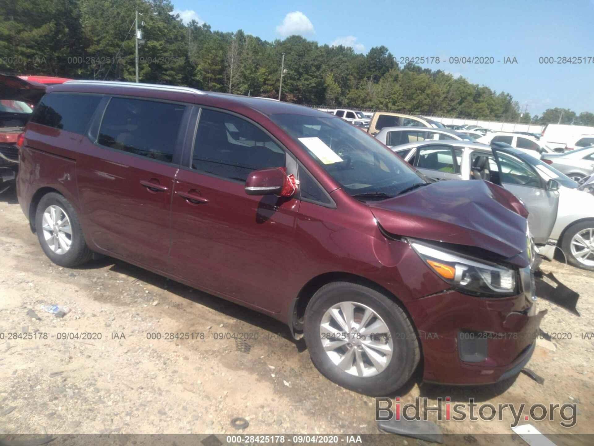 Фотография KNDMB5C16G6115352 - KIA SEDONA 2016