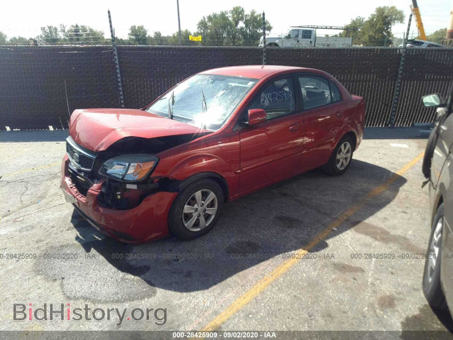 2011 KIA RIO - VIN: KNADH4A36B6736884 - Фото 2