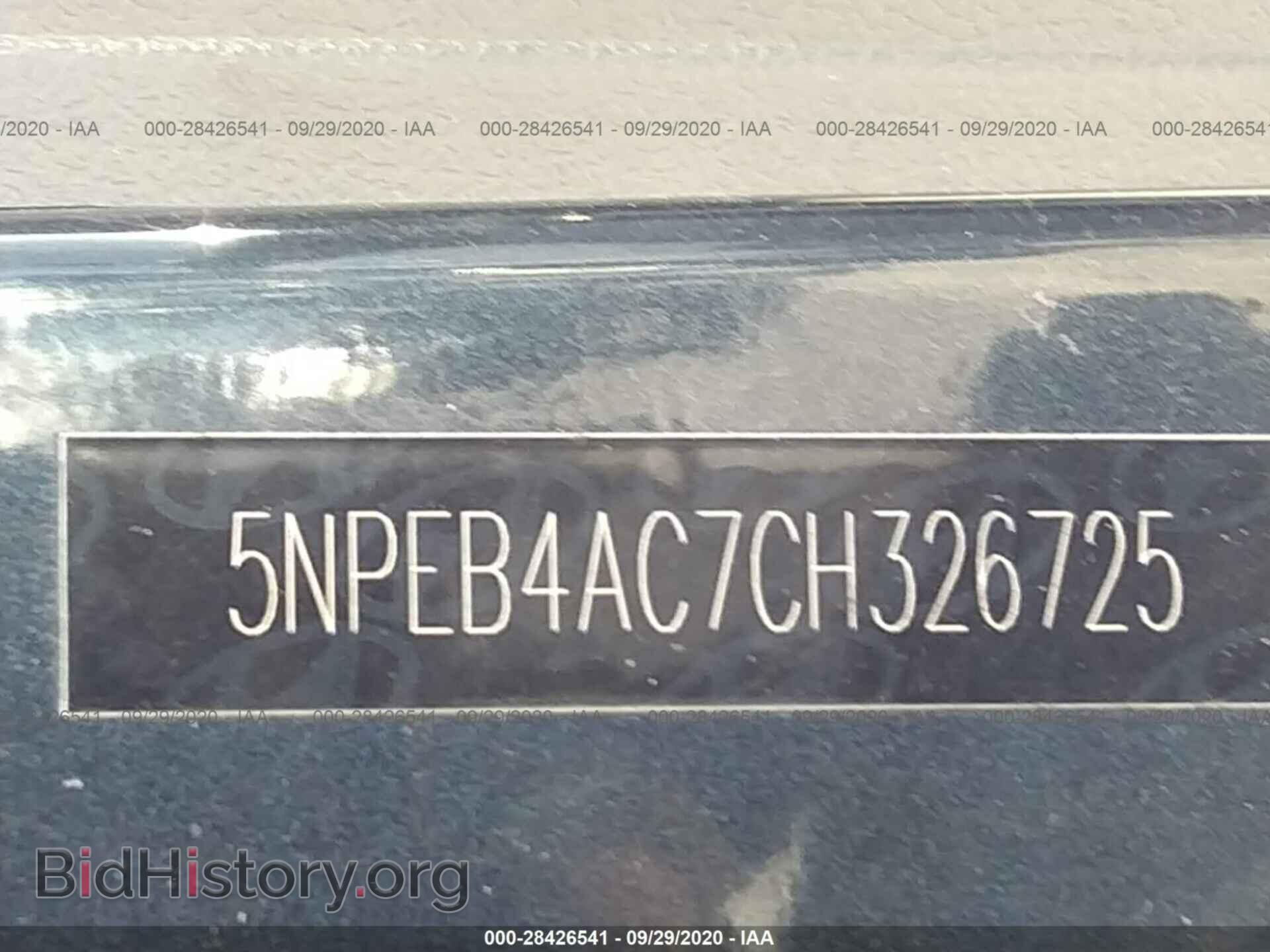 2012 HYUNDAI SONATA - VIN: 5NPEB4AC7CH326725 - Фото 9
