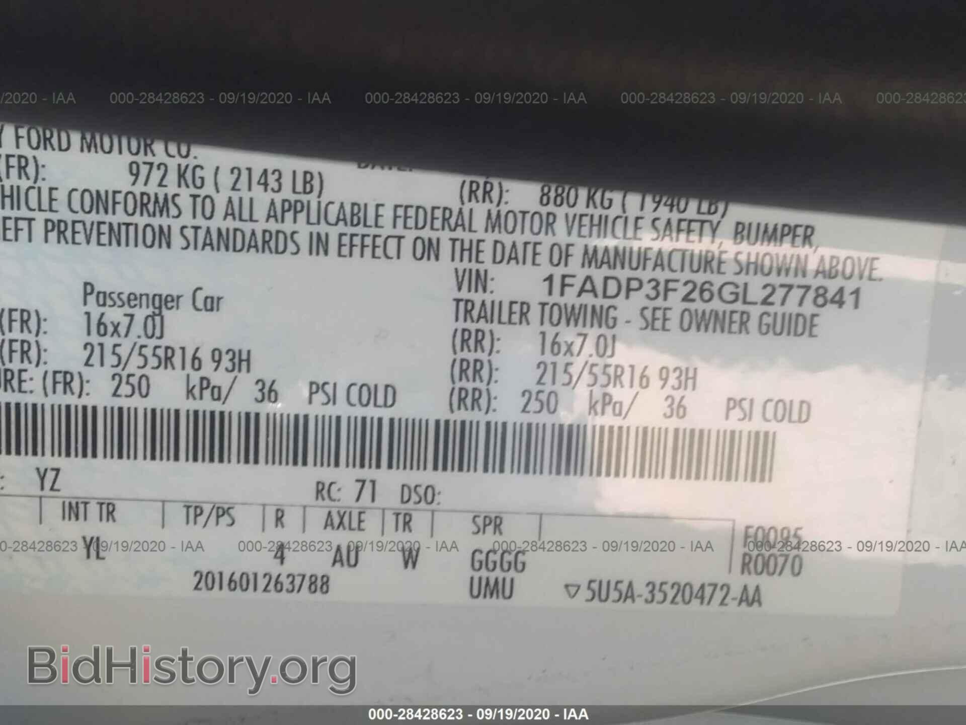 2016 FORD FOCUS - VIN: 1FADP3F26GL277841 - Photo 9