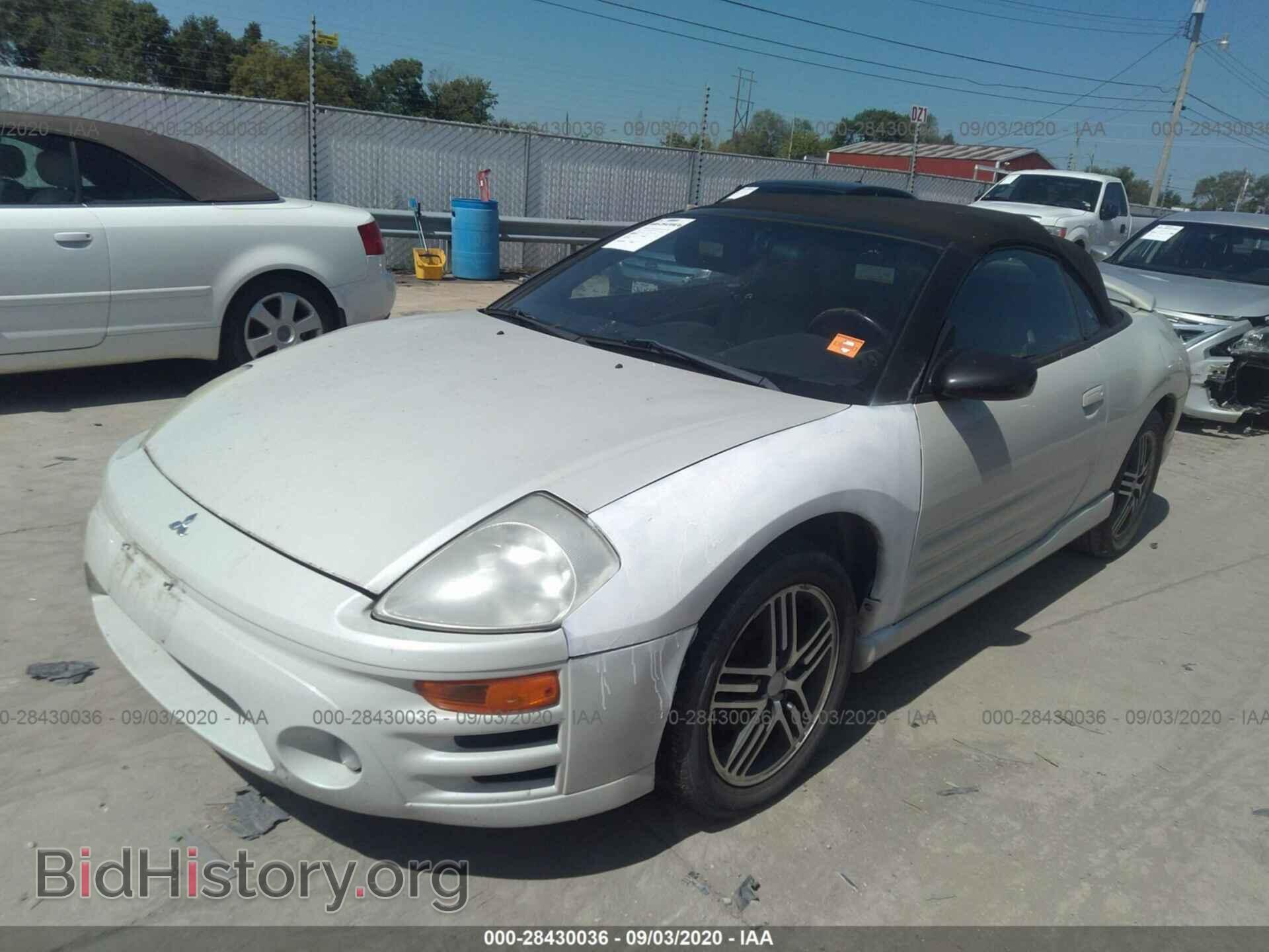 2003 MITSUBISHI ECLIPSE - VIN: 4A3AE75H73E175086 - Фото 2