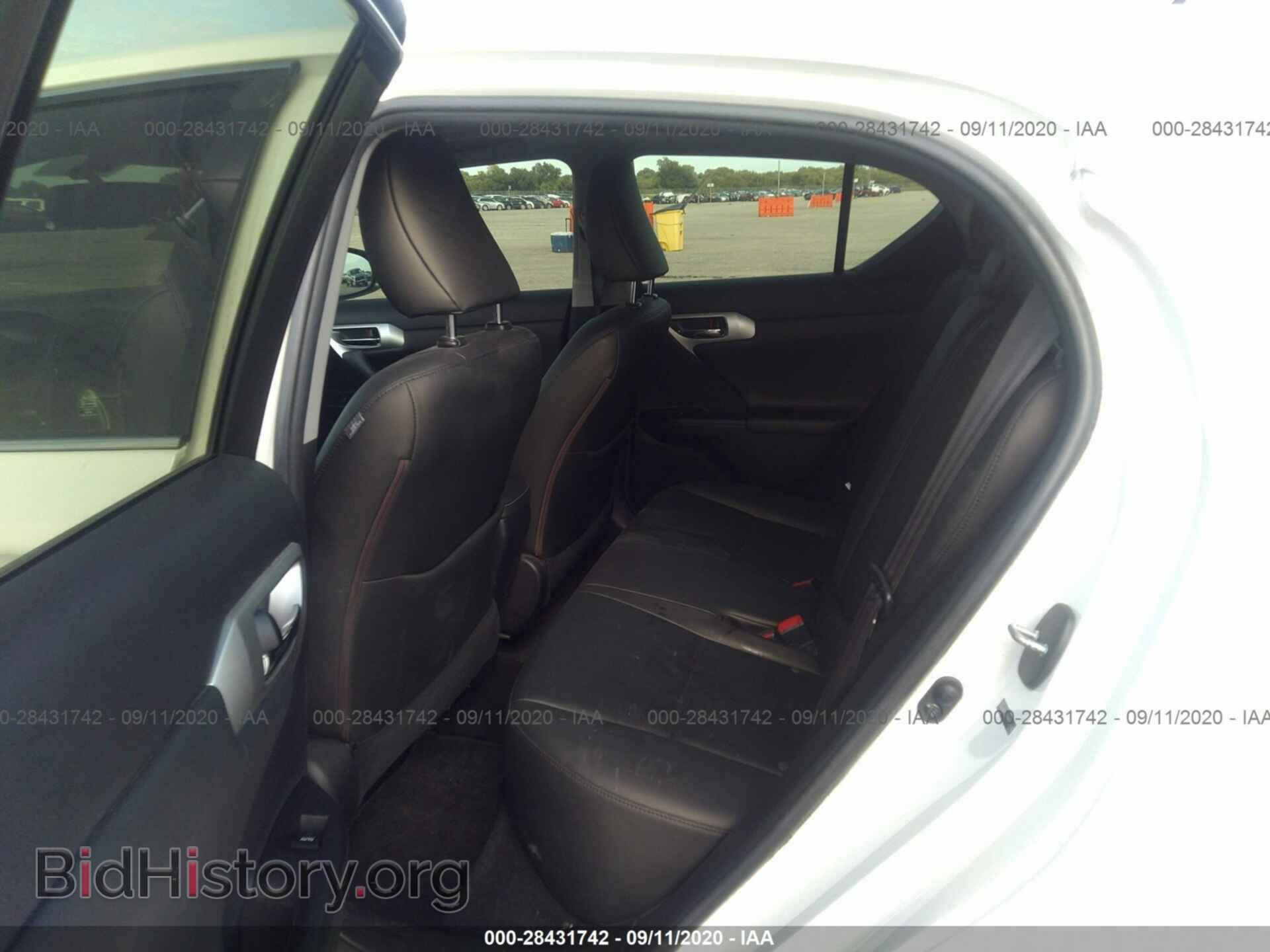2013 LEXUS CT 200H - VIN: JTHKD5BH4D2171663 - Фото 8