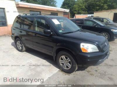 2005 Honda PILOT EX-L With RES, черный — VIN 2HKYF18655H501928, IAAI