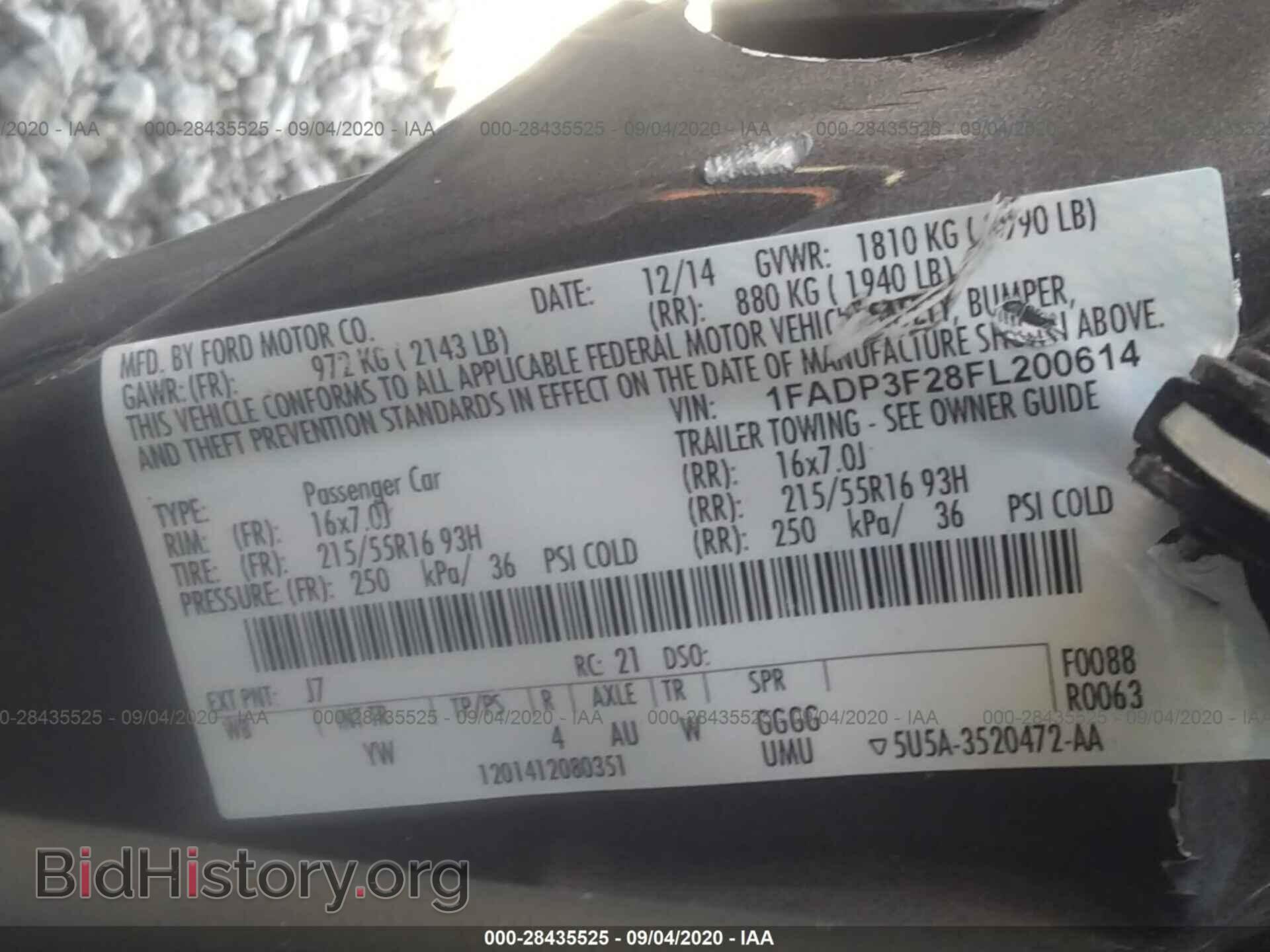 2015 FORD FOCUS - VIN: 1FADP3F28FL200614 - Фото 9