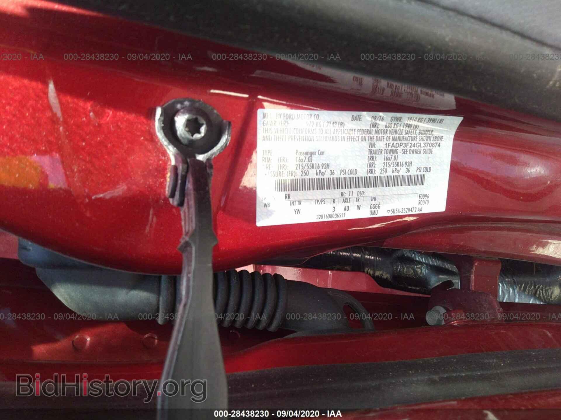 2016 FORD FOCUS - VIN: 1FADP3F24GL370874 - Photo 9