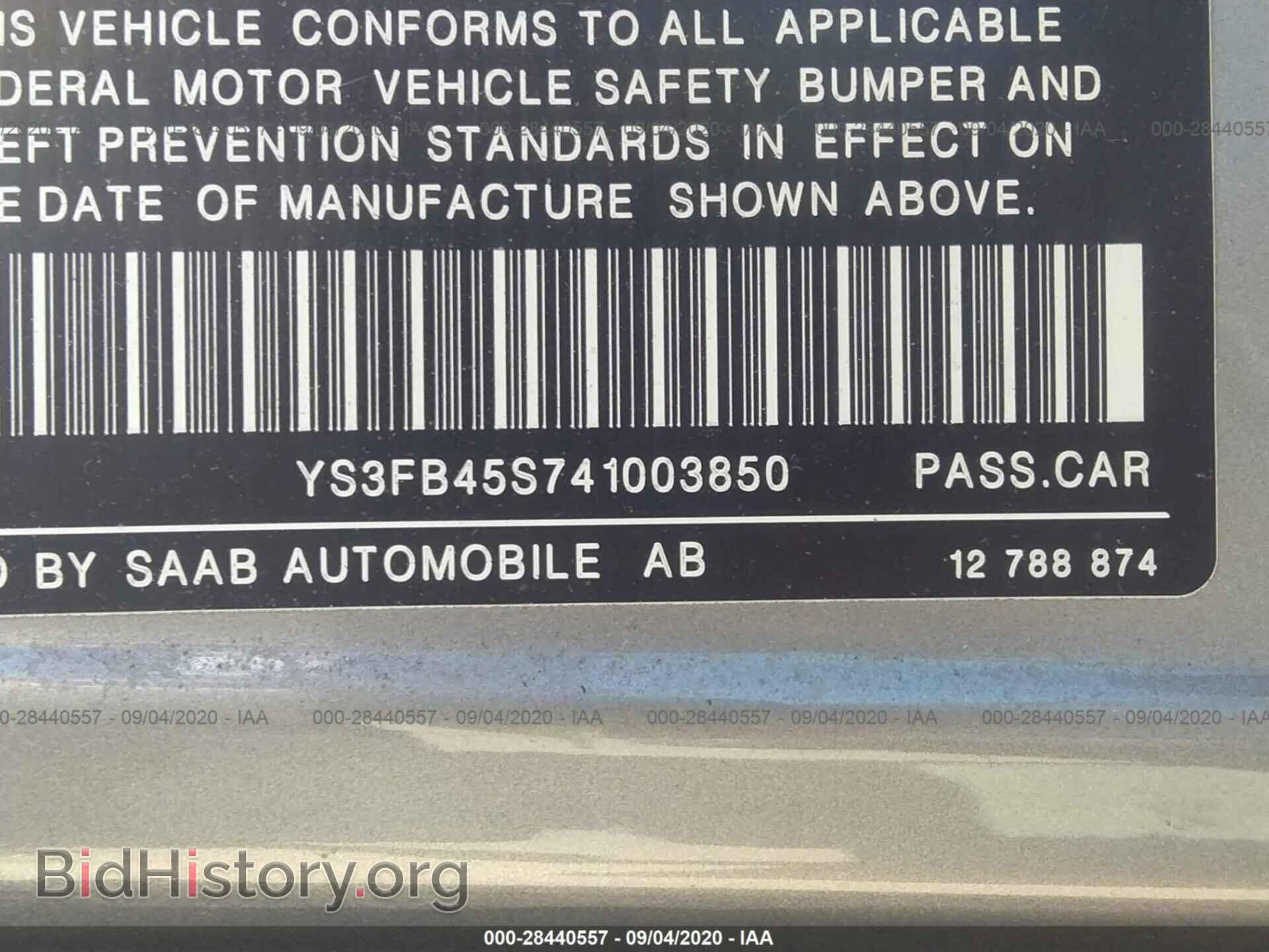 2004 SAAB 9-3 - VIN: YS3FB45S741003850 - Photo 9