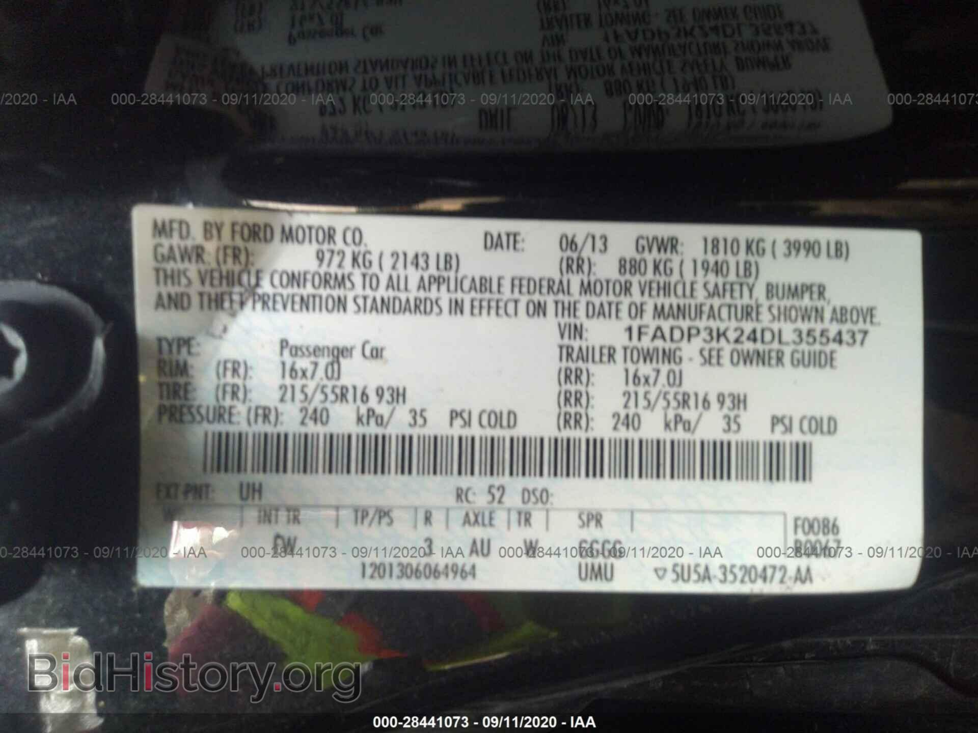 2013 FORD FOCUS - VIN: 1FADP3K24DL355437 - Photo 9