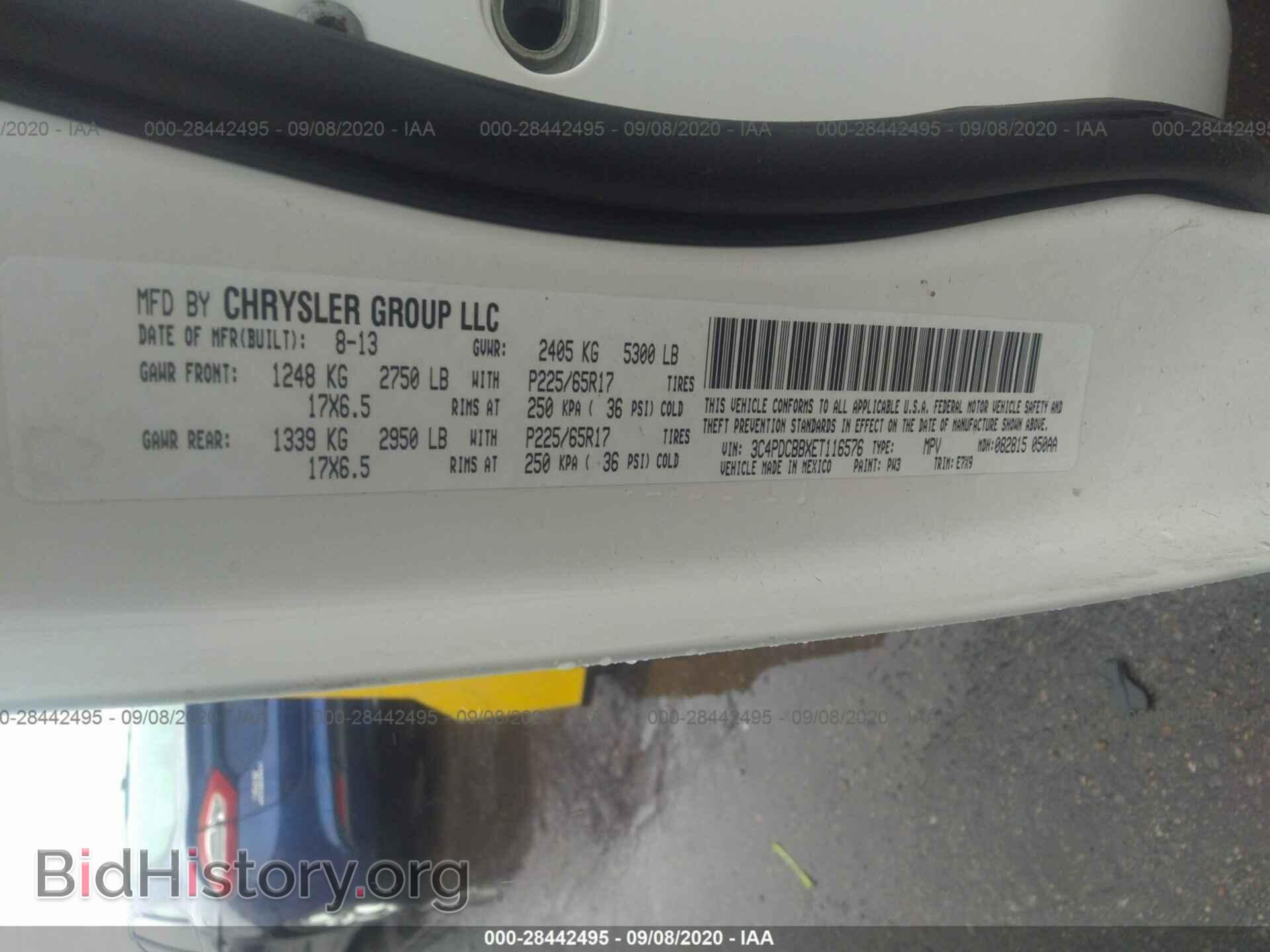 2014 DODGE JOURNEY - VIN: 3C4PDCBBXET116576 - Фото 9