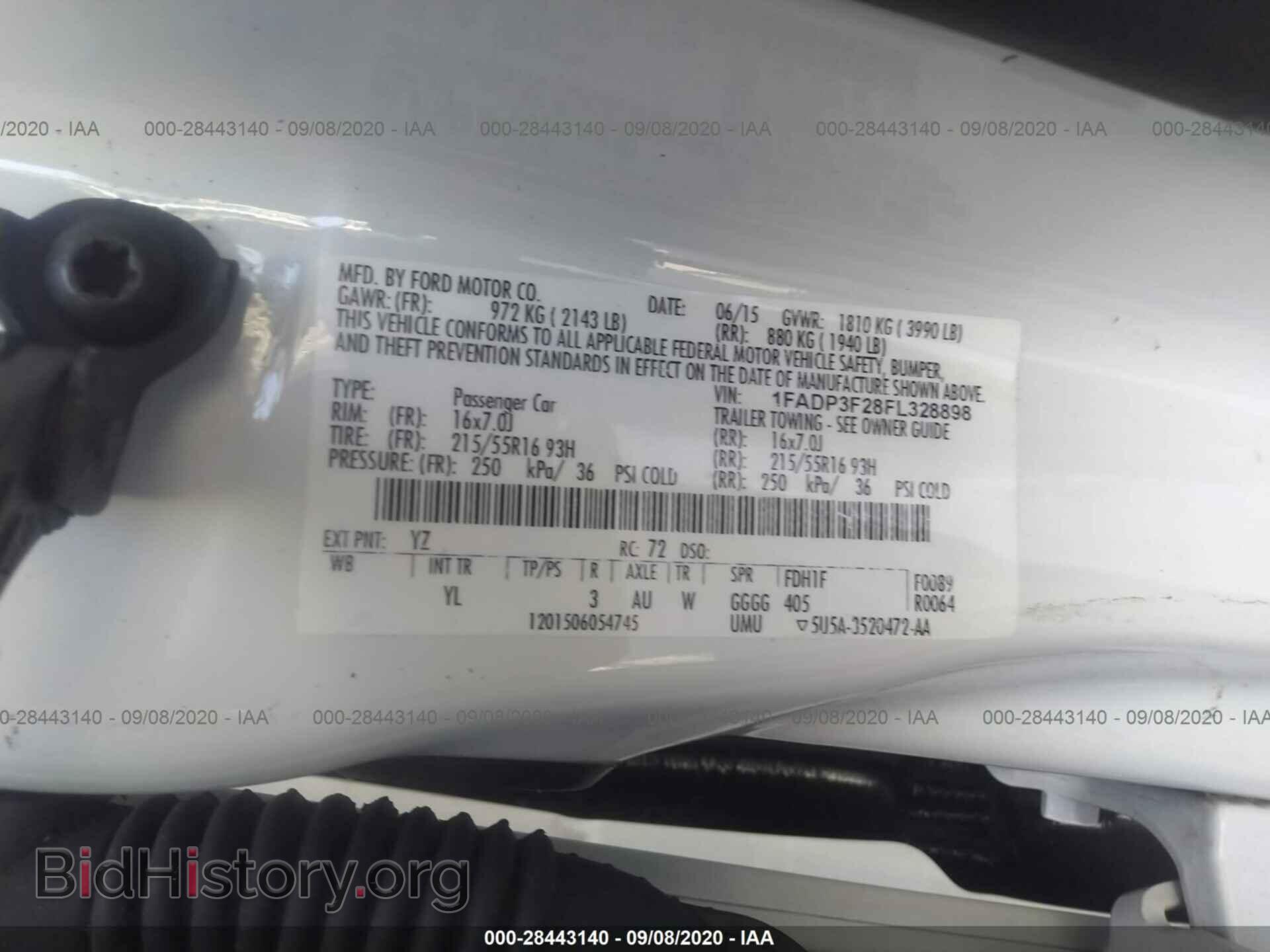 2015 FORD FOCUS - VIN: 1FADP3F28FL328898 - Фото 9