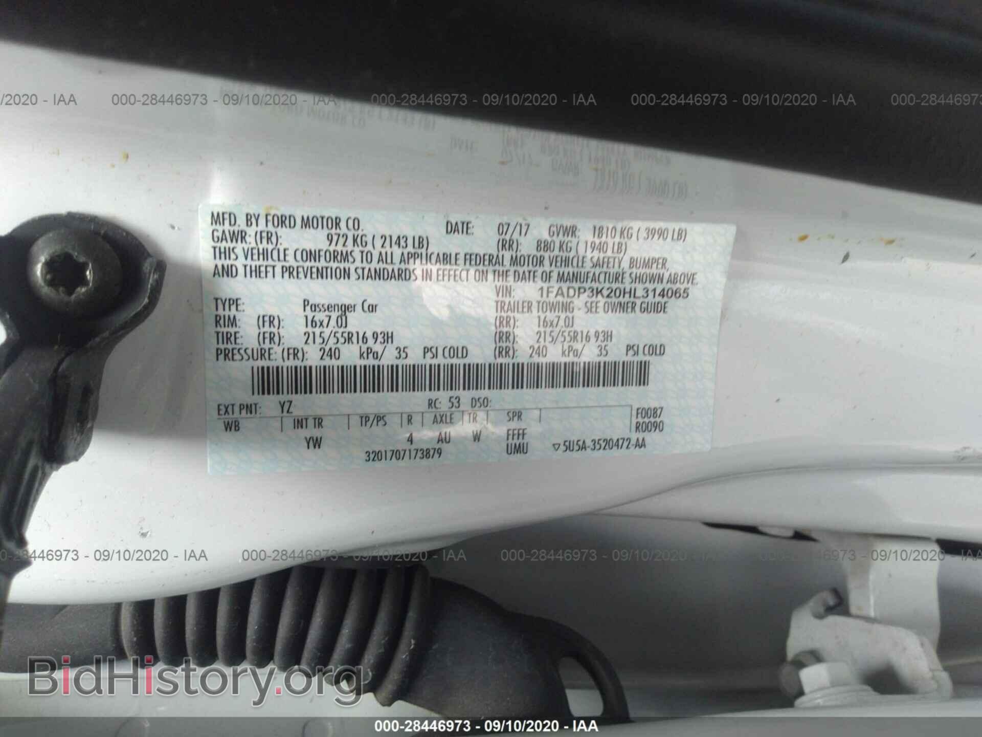 2017 FORD FOCUS - VIN: 1FADP3K20HL314065 - Photo 9