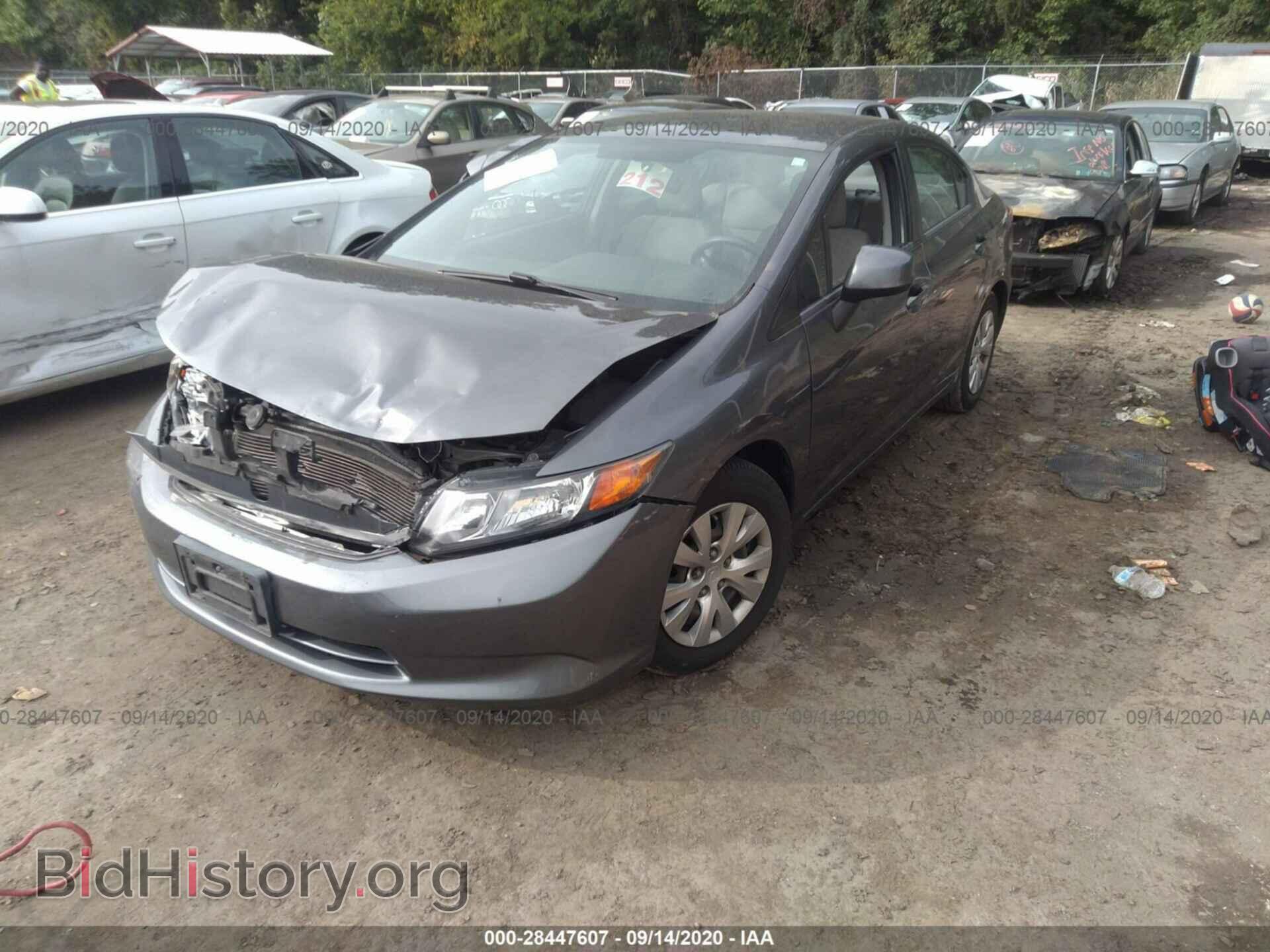 2012 HONDA CIVIC SDN - VIN: 19XFB2F53CE324378 - Фото 2