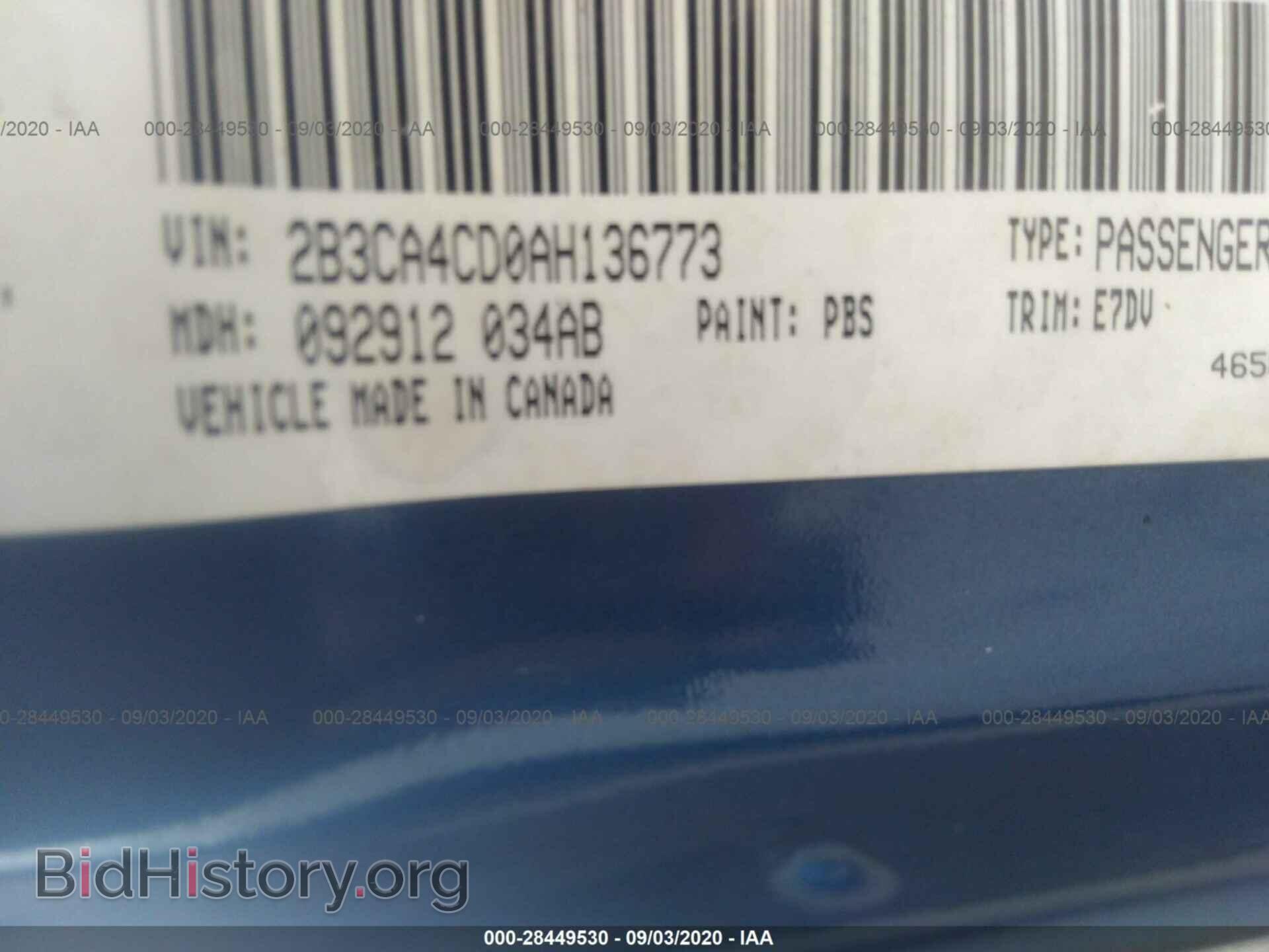 2010 DODGE CHARGER - VIN: 2B3CA4CD0AH136773 - Фото 9