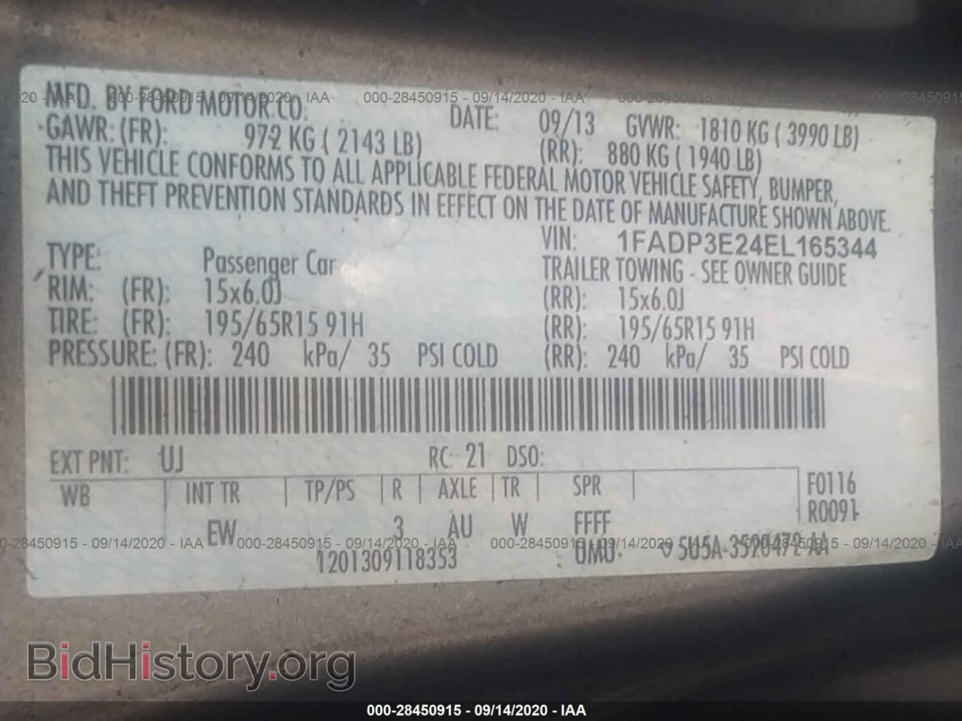 2014 FORD FOCUS - VIN: 1FADP3E24EL165344 - Photo 9