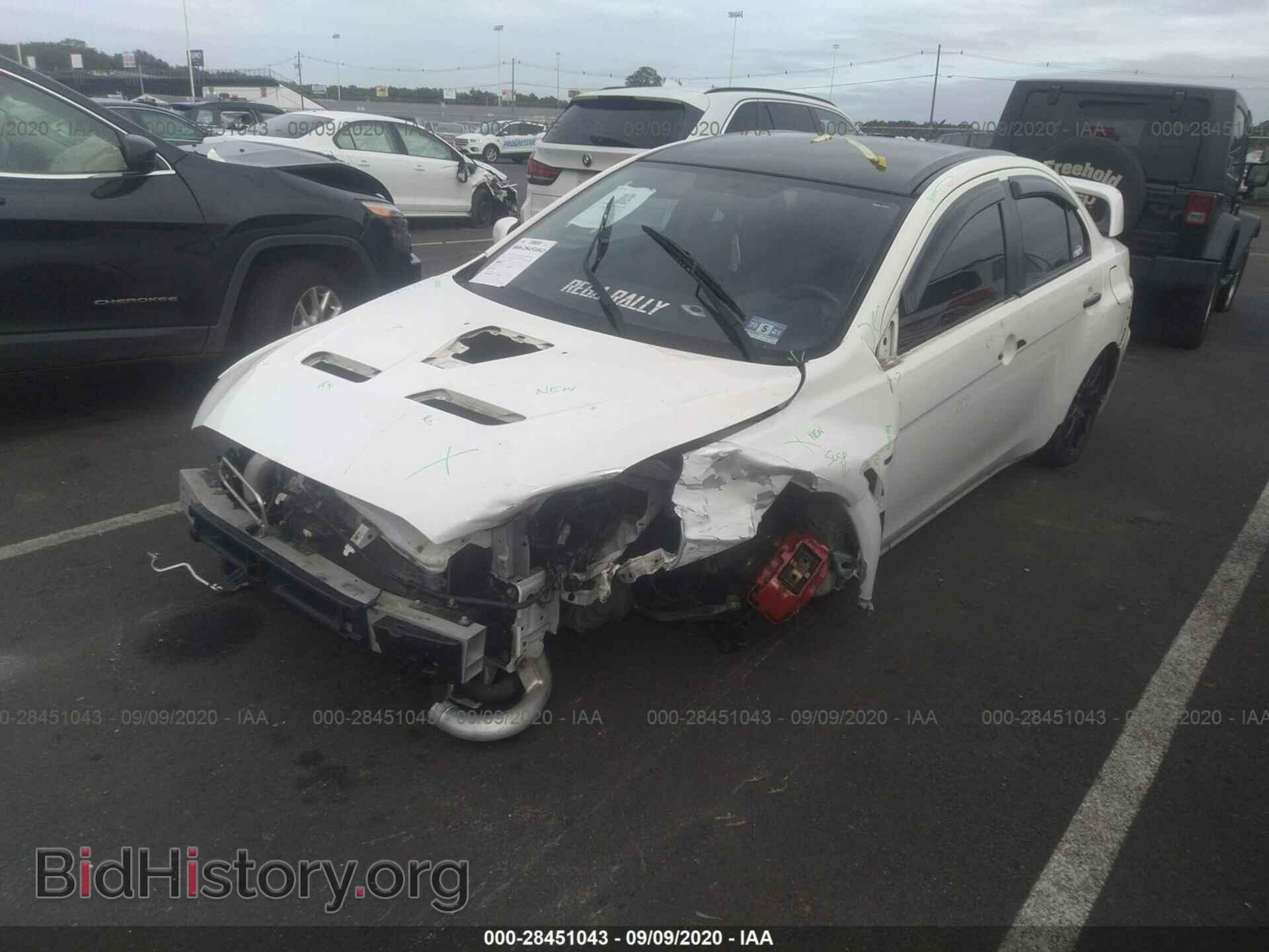 2014 MITSUBISHI LANCER EVOLUTION - VIN: JA32W8FVXEU012938 - Фото 2