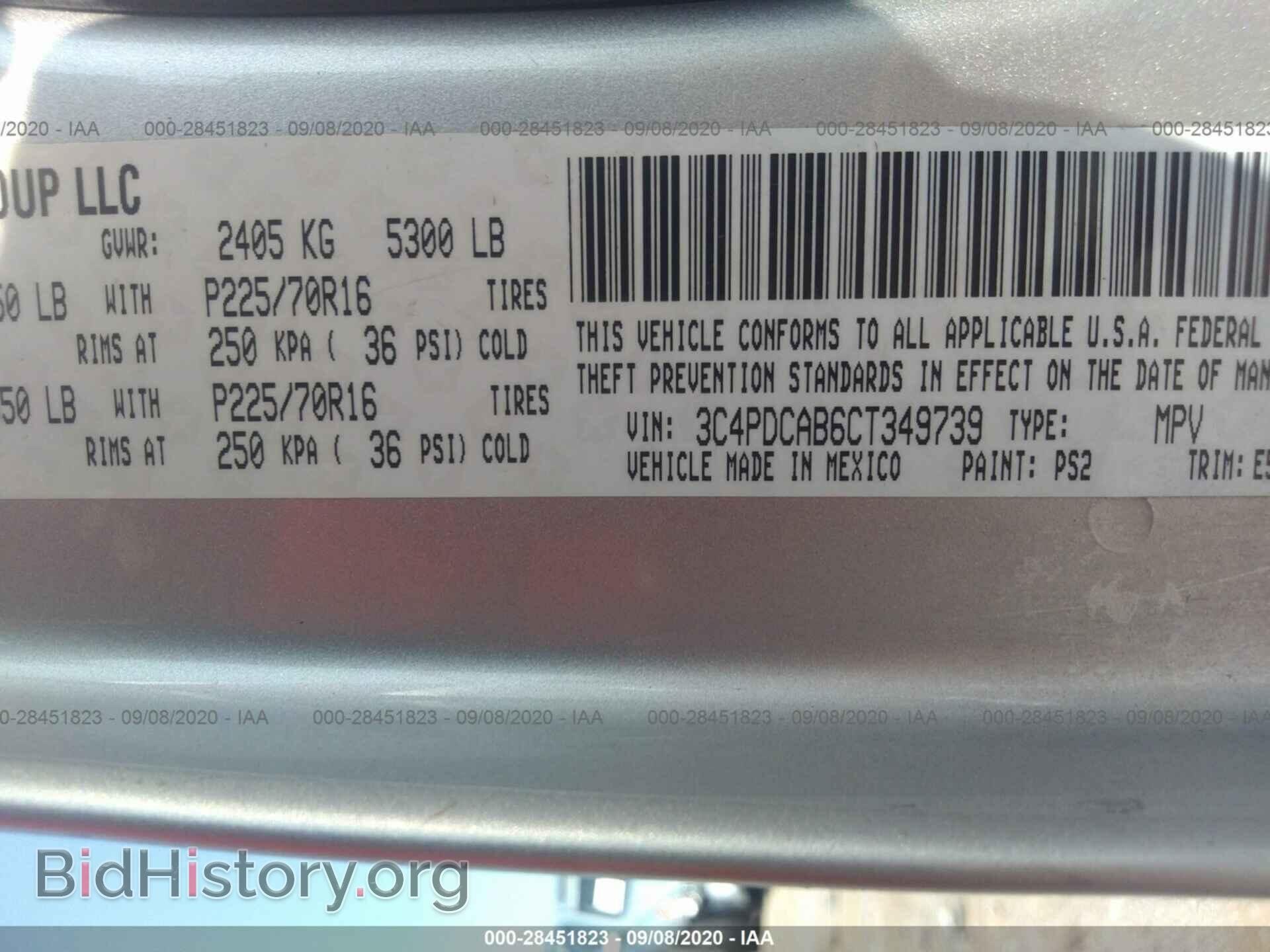 2012 DODGE JOURNEY - VIN: 3C4PDCAB6CT349739 - Photo 9
