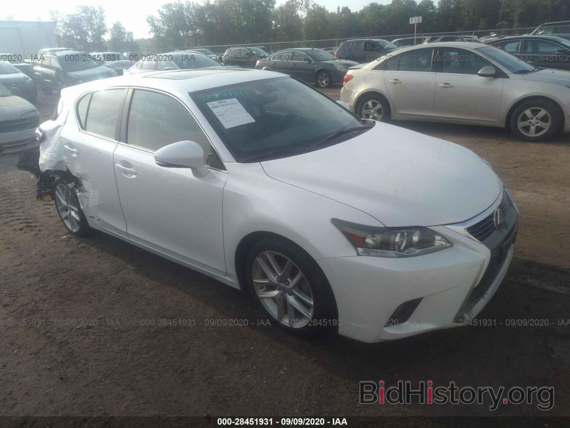 Photo JTHKD5BH8E2186524 - LEXUS CT 200H 2014