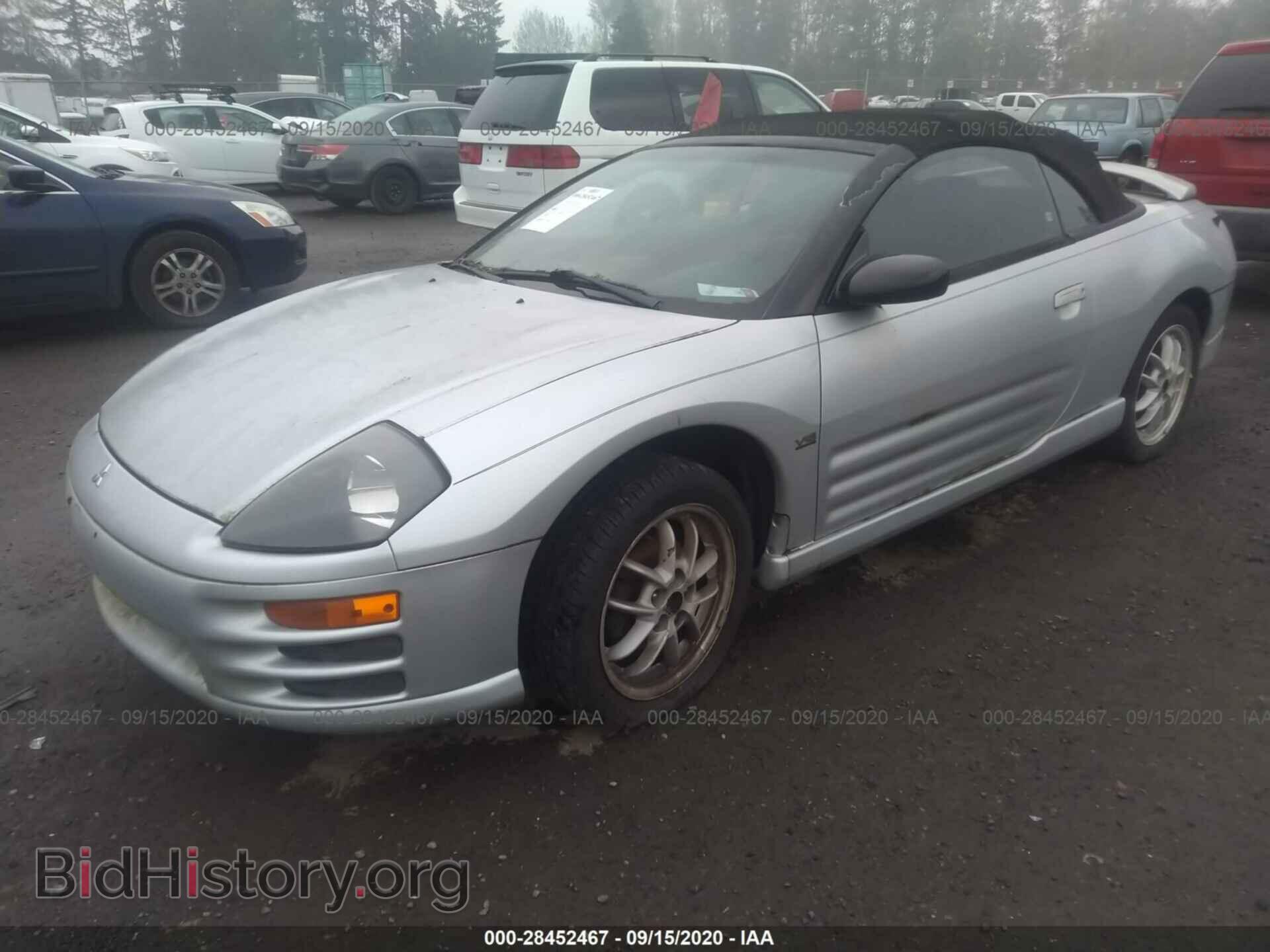 2002 MITSUBISHI ECLIPSE - VIN: 4A3AE85HX2E055030 - Фото 2